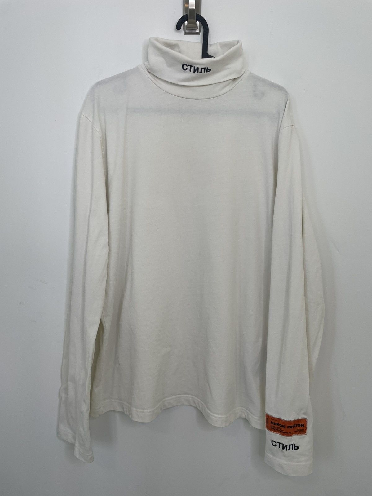 Heron Preston Heron Preston Longsleeve Turtleneck White Small Size US S / EU 44-46 / 1 - 1 Thumbnail