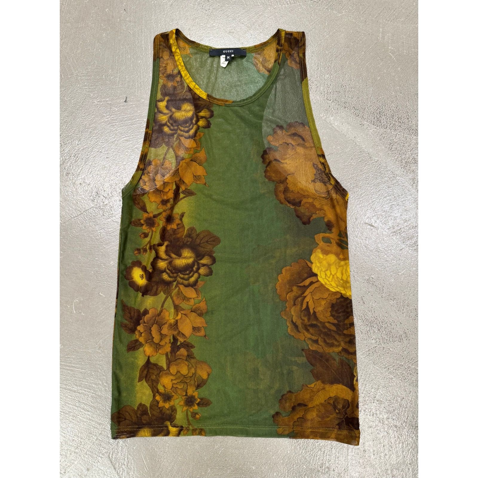 Gucci S/S1999 Gucci by Tom Ford floral sheer mesh tank Size M / US 6-8 / IT 42-44 - 4 Thumbnail