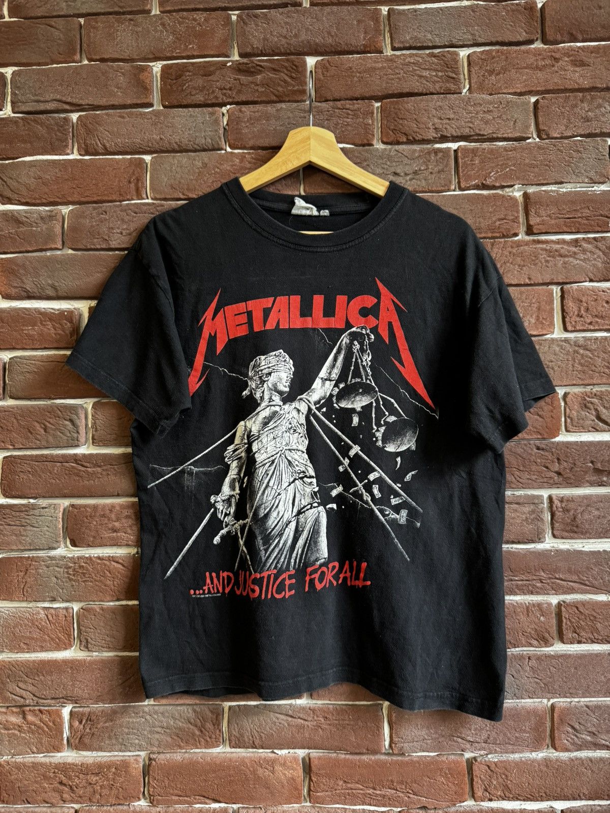 Band Tees Metallica Y2k Vintage Band Tee Nad Justice for all Metal M Size US M / EU 48-50 / 2 - 1 Thumbnail