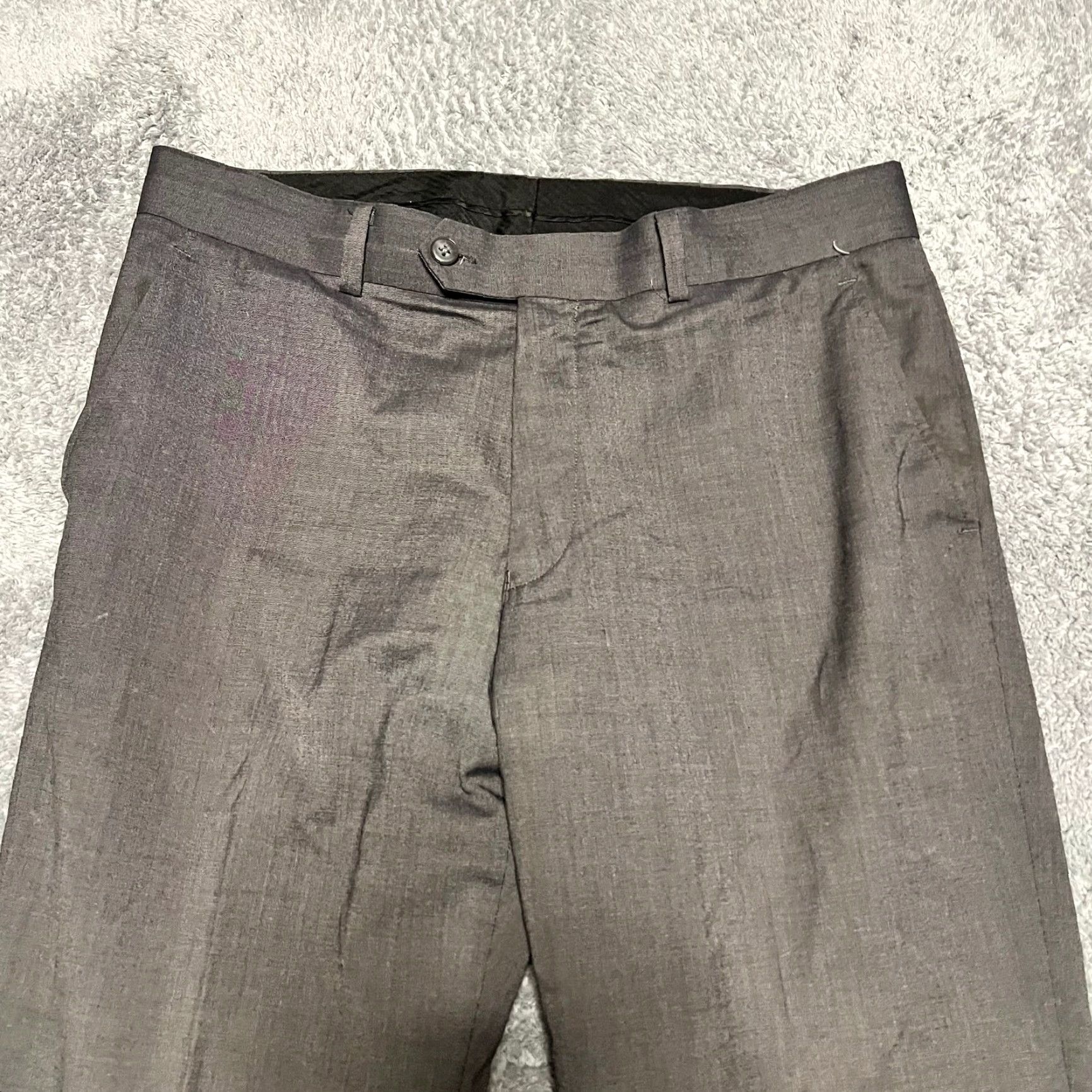 John Varvatos John Varvatos Pants Mens 34 Tricot Dress Slacks Trousers Gray Mens 34 Regular Gray Dress Pants 32 Inseam Size US 34 / EU 50 - 2 Thumbnail