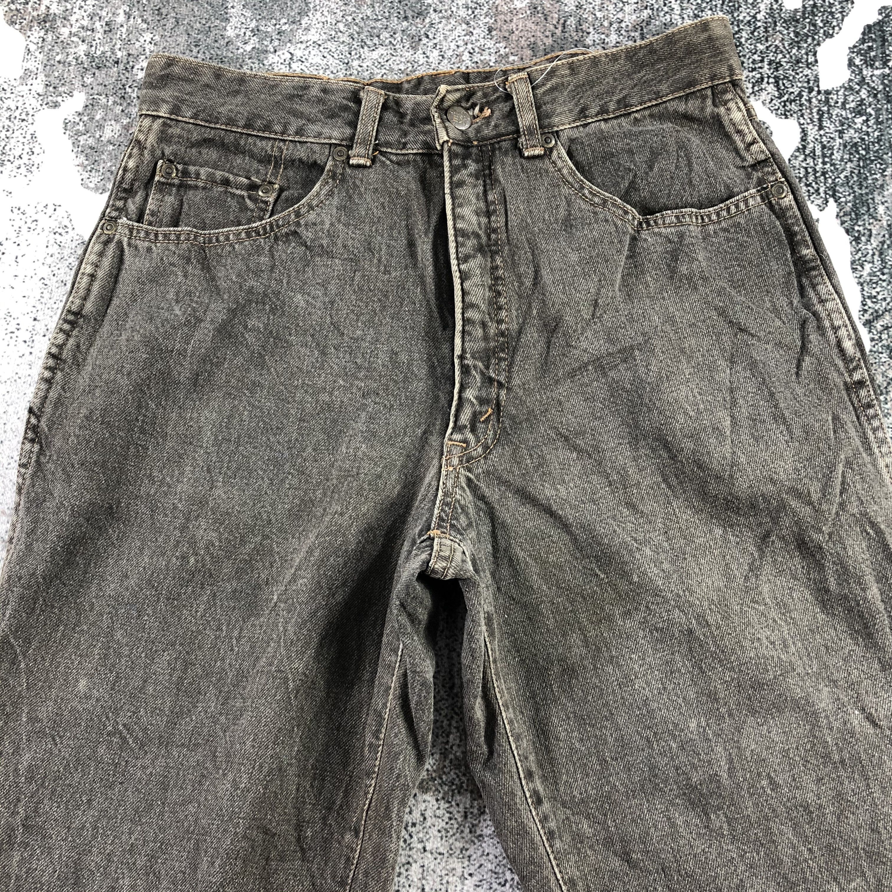 Japanese Brand Vintage Gum Gumex Jeans Faded Black Denim KJ1397 Size US 30 / EU 46 - 3 Thumbnail