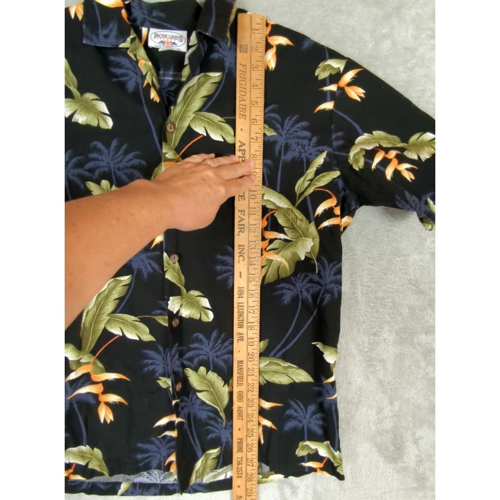 Vintage VINTAGE Pacific Legend Shirt Mens L Black Floral Cotton Hawaiian Aloha Camp USA Short Sleeve Button-Up Pocketed Mens Size US L / EU 52-54 / 3 - 6 Thumbnail