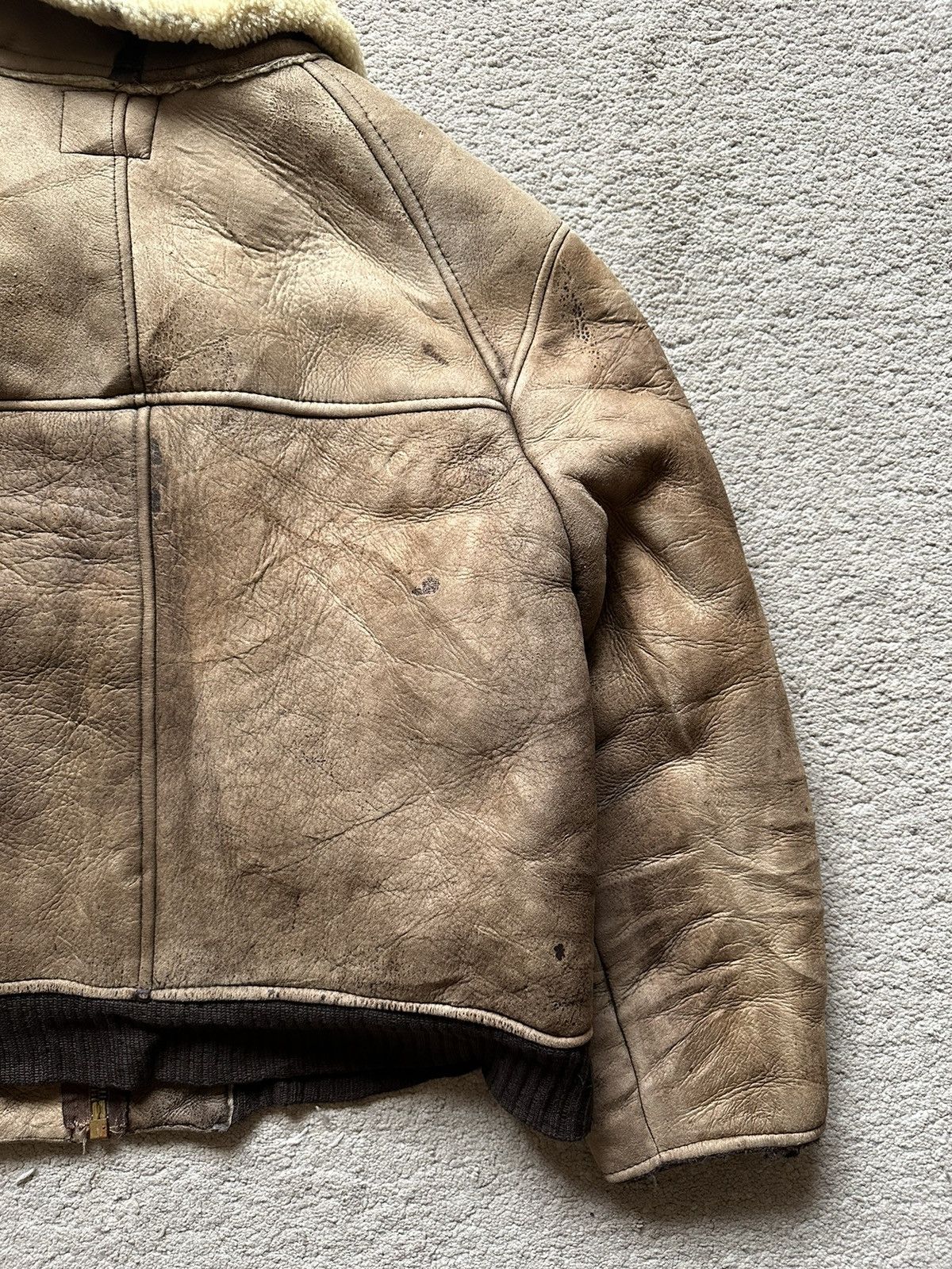 Avirex 1990s Avirex Type-B6 Sheepskin Aviator Jacket Size US L / EU 52-54 / 3 - 13 Thumbnail