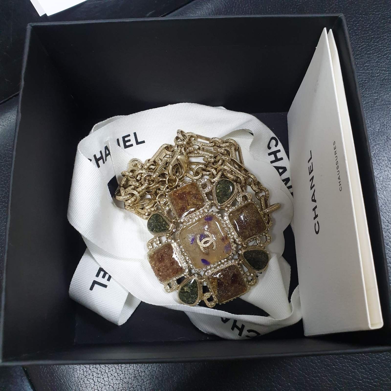 Chanel Chanel Gripoix & Strass CC Pendant Necklace Size ONE SIZE - 11 Thumbnail