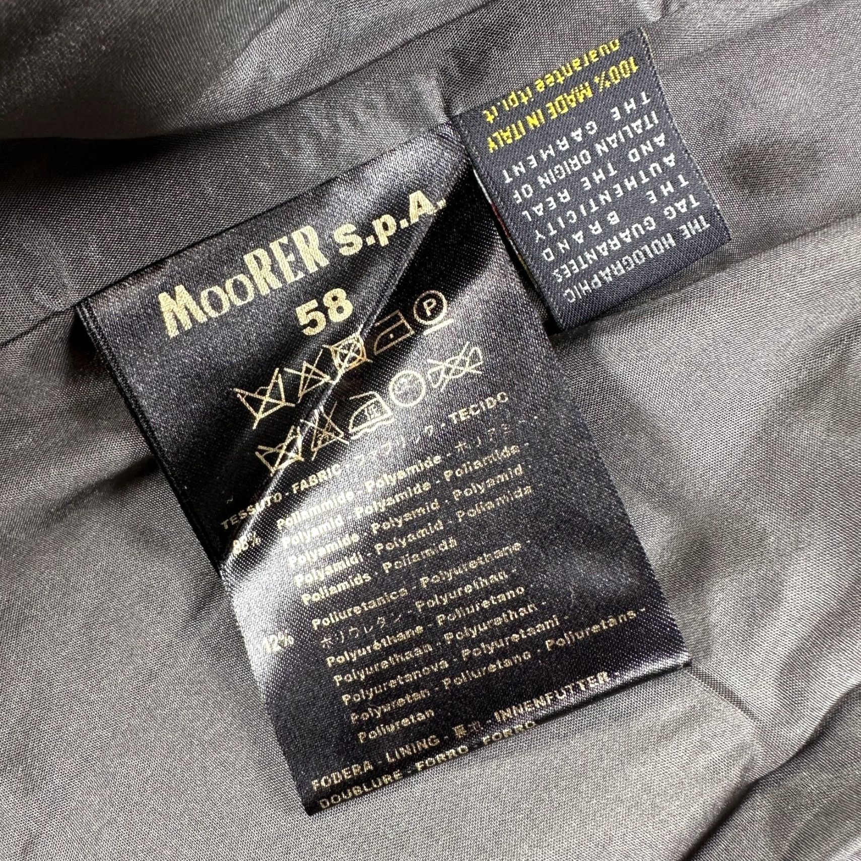 MooRER MooRER Field Jacket Mens XL 58 Green Polyester Full Zip Lined Coat, Button, Solid, Bomber Style, Business Casual Travel, Men, 58, Green, Regular Size US XXL / EU 58 / 5 - 4 Thumbnail