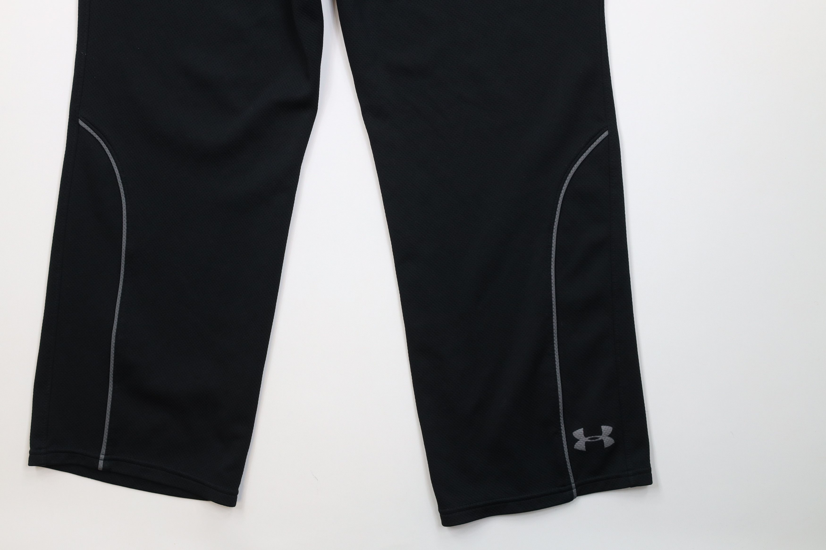 Under Armour Vintage Y2K Under Armour Thermal Knit Wide Leg Pants Black Size US 32 / EU 48 - 13 Thumbnail