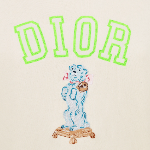 Dior o1w1db10825 443M64 Relaxed-Fit Bobby Sweatshirt in Ecru Size US M / EU 48-50 / 2 - 3 Thumbnail