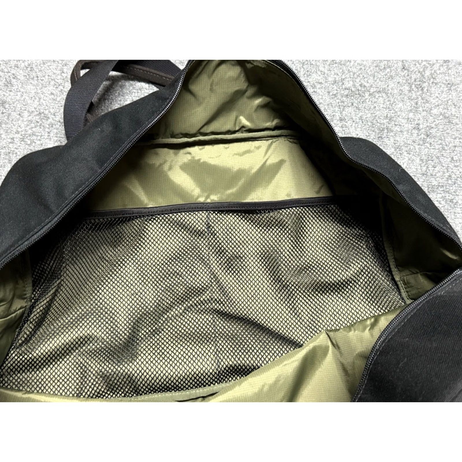 Vintage JACK SPADE Duffle Bag Black Medium Canvas Overnight Weekend Luggage Classic Size ONE SIZE - 7 Thumbnail
