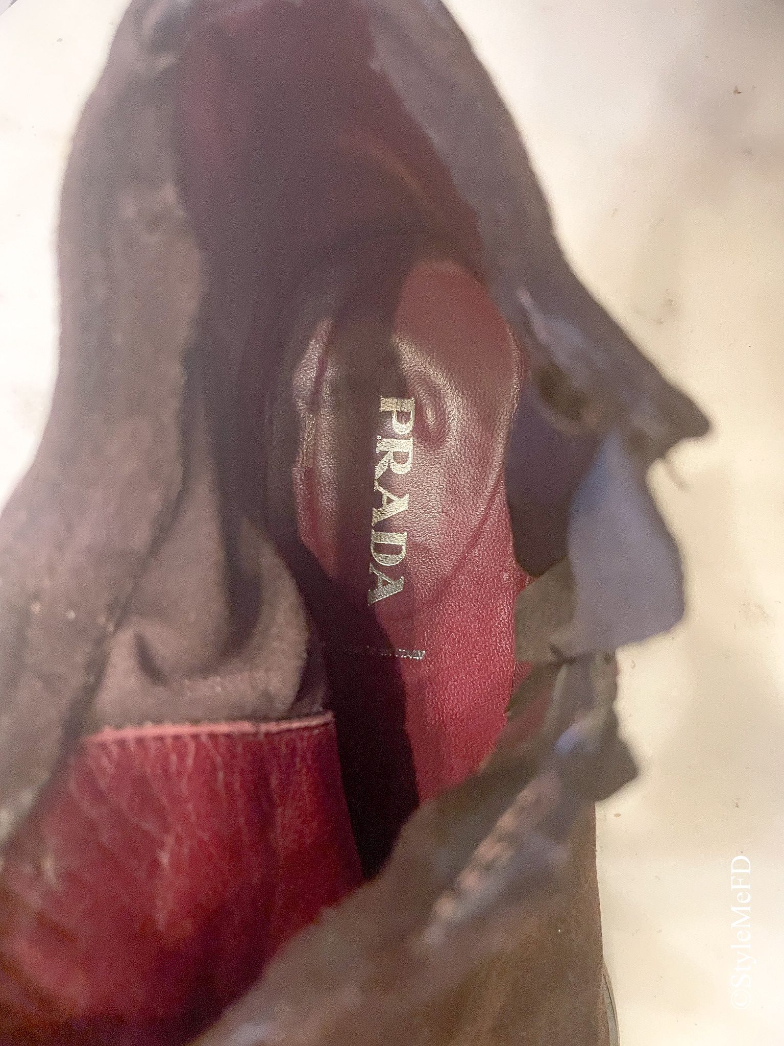 Prada Vintage Prada Women's Brown Short Suede Boots with Size Zip Size US 10 / IT 40 - 7 Thumbnail