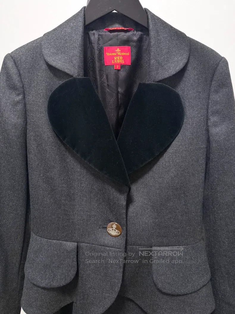 Vivienne Westwood Vivienne Westwood Vintage second-hand velvet heart collar Size M / US 6-8 / IT 42-44 - 4 Thumbnail