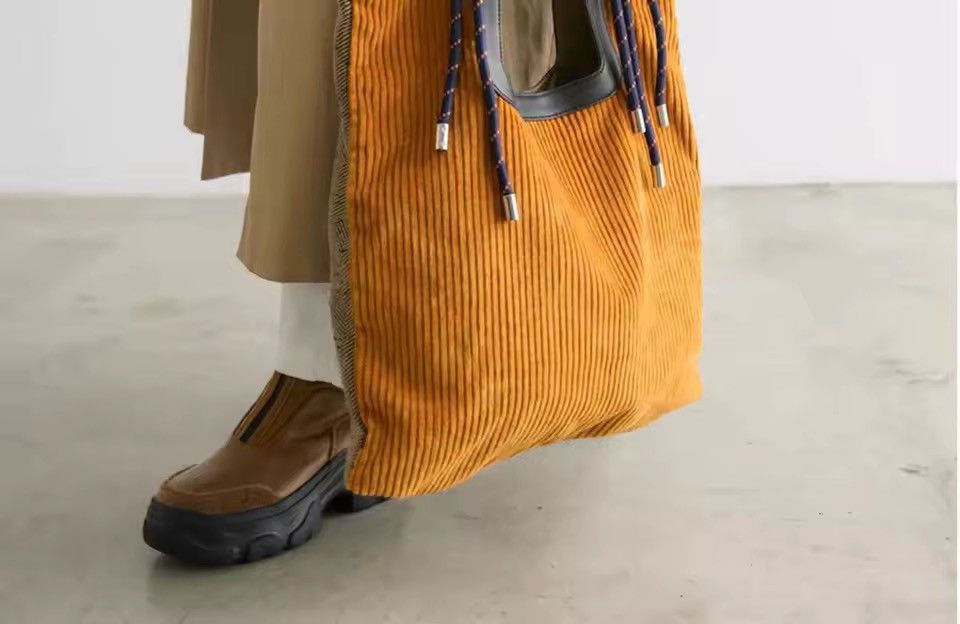 Other Retro Corduroy Vintage Style Capacity Office Core Bag Size ONE SIZE - 5 Thumbnail