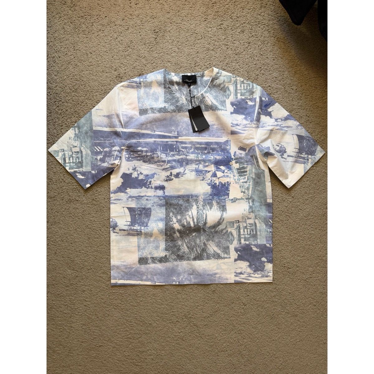 3.1 Phillip Lim 3.1 PHILLIP LIM BOXY POSTCARD PRINT WOVEN TOP Size US M / EU 48-50 / 2 - 6 Thumbnail