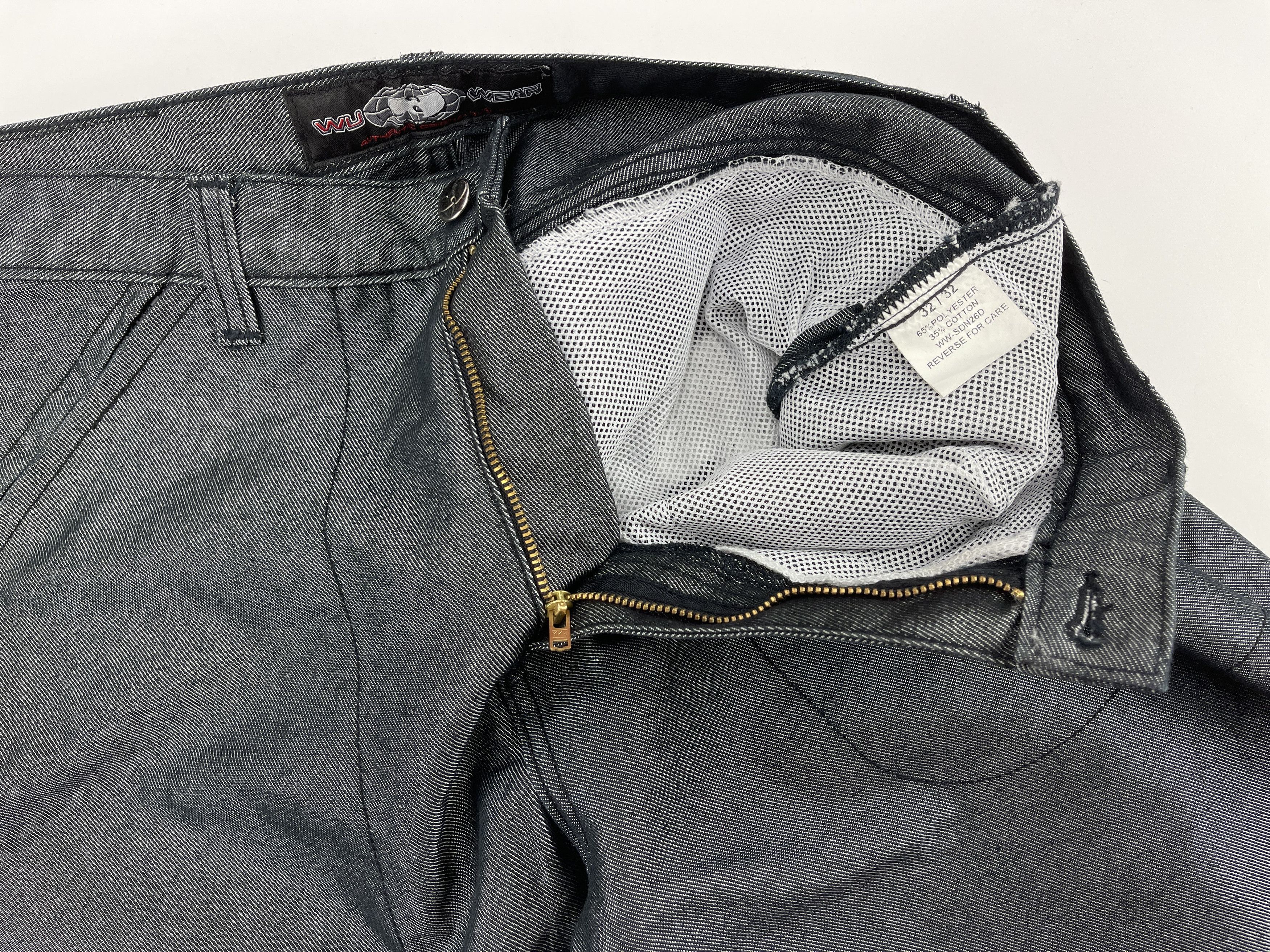 Wu-Tang Clan WU WEAR jeans, shiny gray silver metallic vintage hip hop 32 Size US 32 / EU 48 - 15 Thumbnail