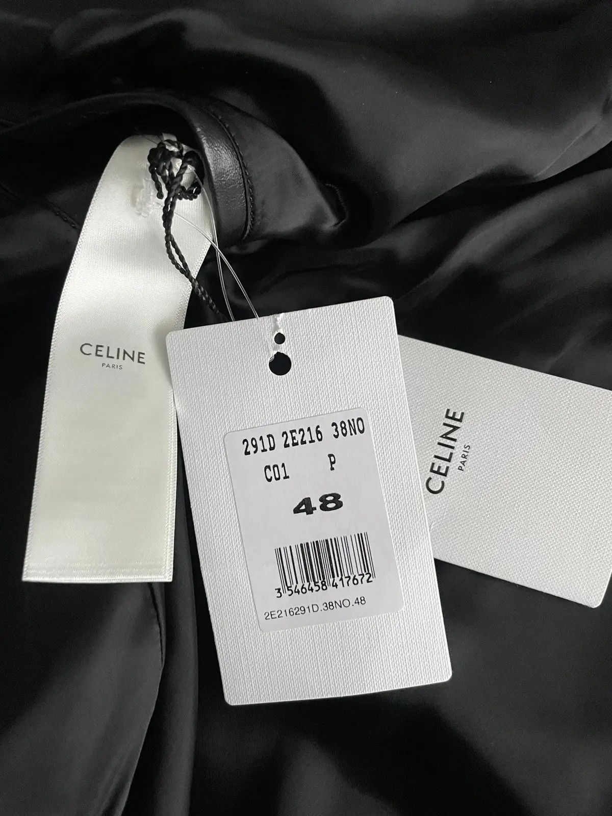 Celine × Hedi Slimane Rare Brand NEW Hedi Slimane Runway Sold Out Leather Jacket Size US M / EU 48-50 / 2 - 10 Thumbnail
