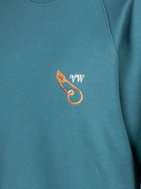 Vivienne Westwood o1y0525 Logo Sweatshirt in Green Size US XXL / EU 58 / 5 - 2 Thumbnail