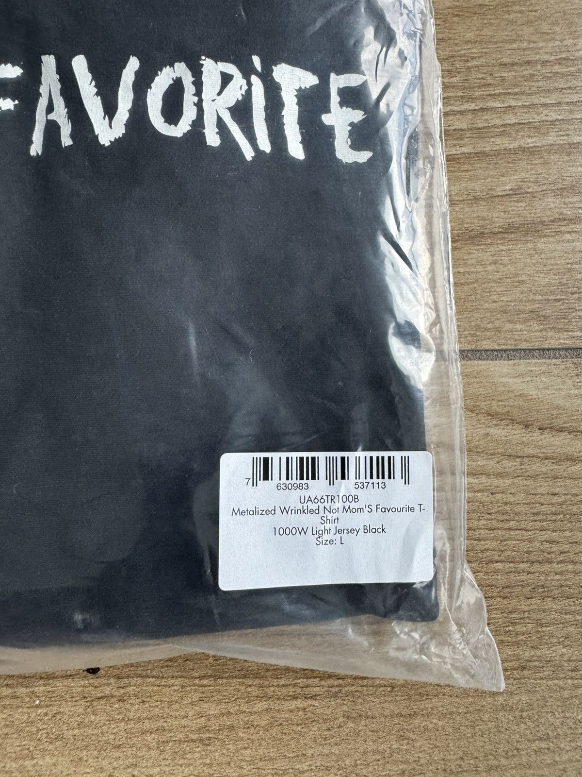 Vetements VETEMENTS Metalized Wrinkled 'Not Mom's Favorite' T-shirt Size US L / EU 52-54 / 3 - 18 Thumbnail