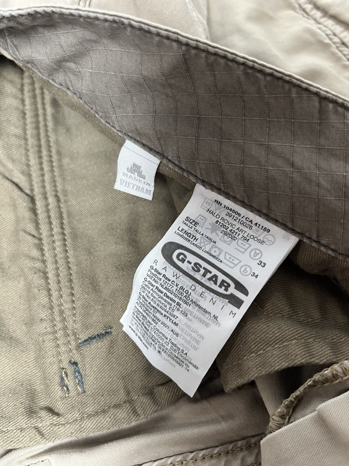 G-Star 🔥90'S G STAR RAW MULTIPOCKET MILITARY CARGO PANTS Size US 34 / EU 50 - 14 Thumbnail