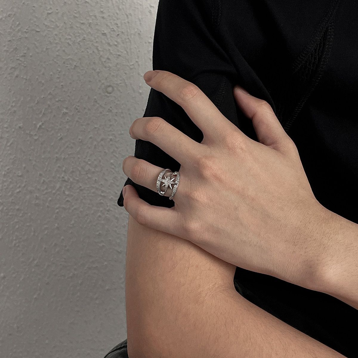 Jewelry North Star New Trend Jewelry Rings Chrome Ring (Size 7-13) Size ONE SIZE - 3 Thumbnail