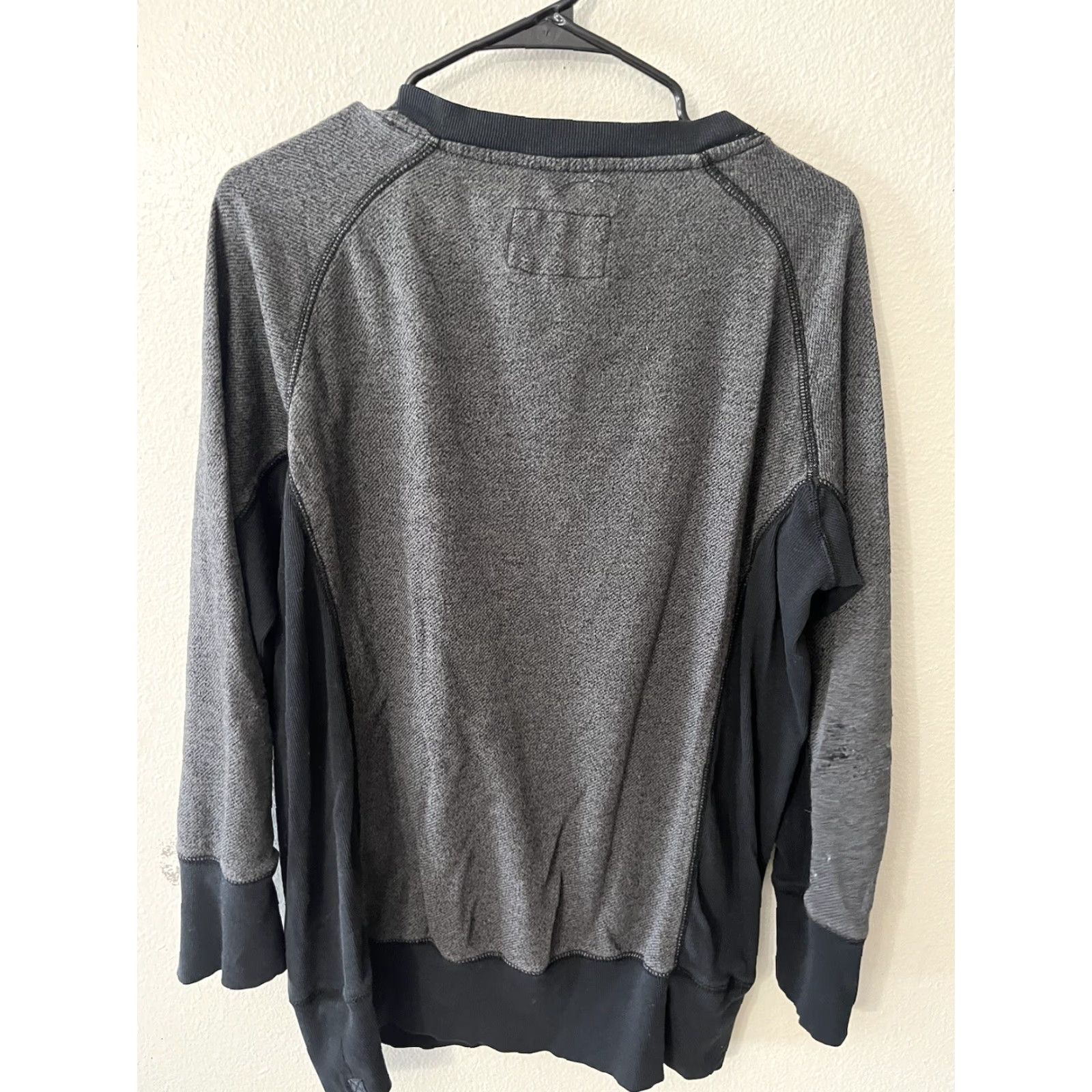 Hurley Hurley Sweatshirt, Hoodie, Pullover, Solid Gray with Pockets, Women's Size Large, Cozy Cotton-Blend, Logo, Activewear, 90s-Style? Size XS / US 0-2 / IT 36-38 - 2 Thumbnail