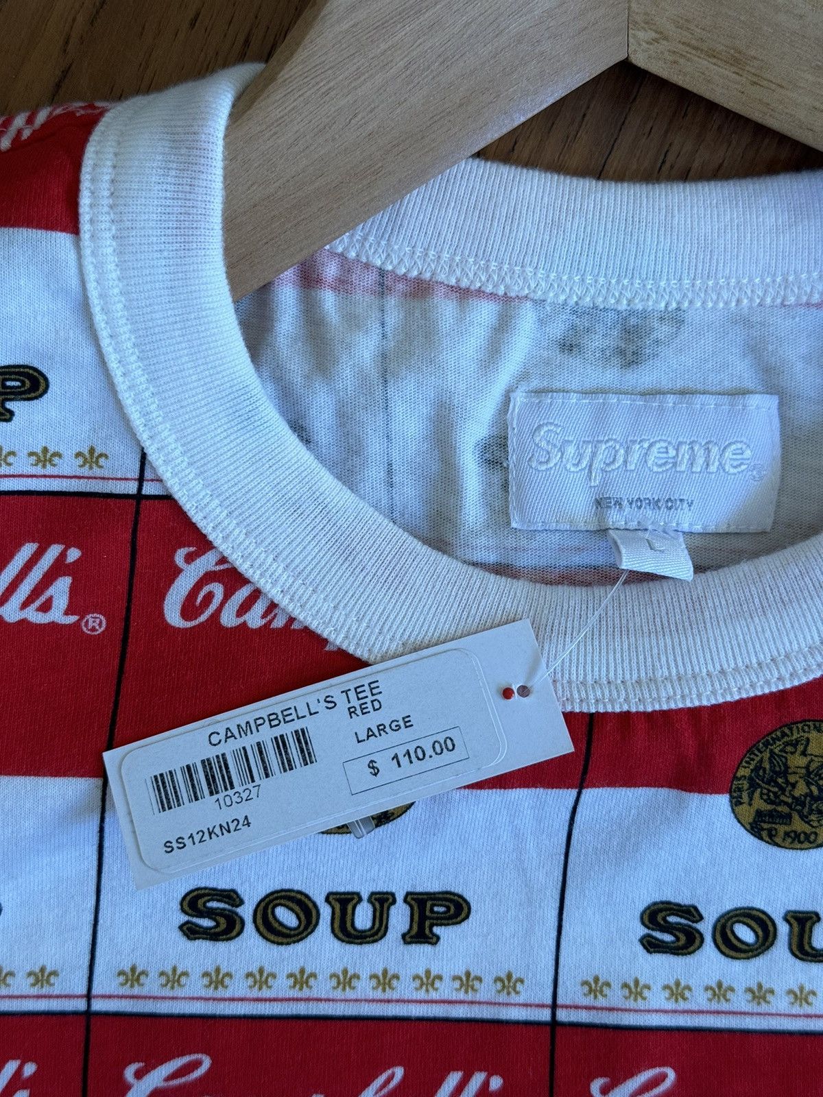 Supreme Supreme Campbell’s Soup T-Shirt - Large / SS12 Size US L / EU 52-54 / 3 - 4 Thumbnail
