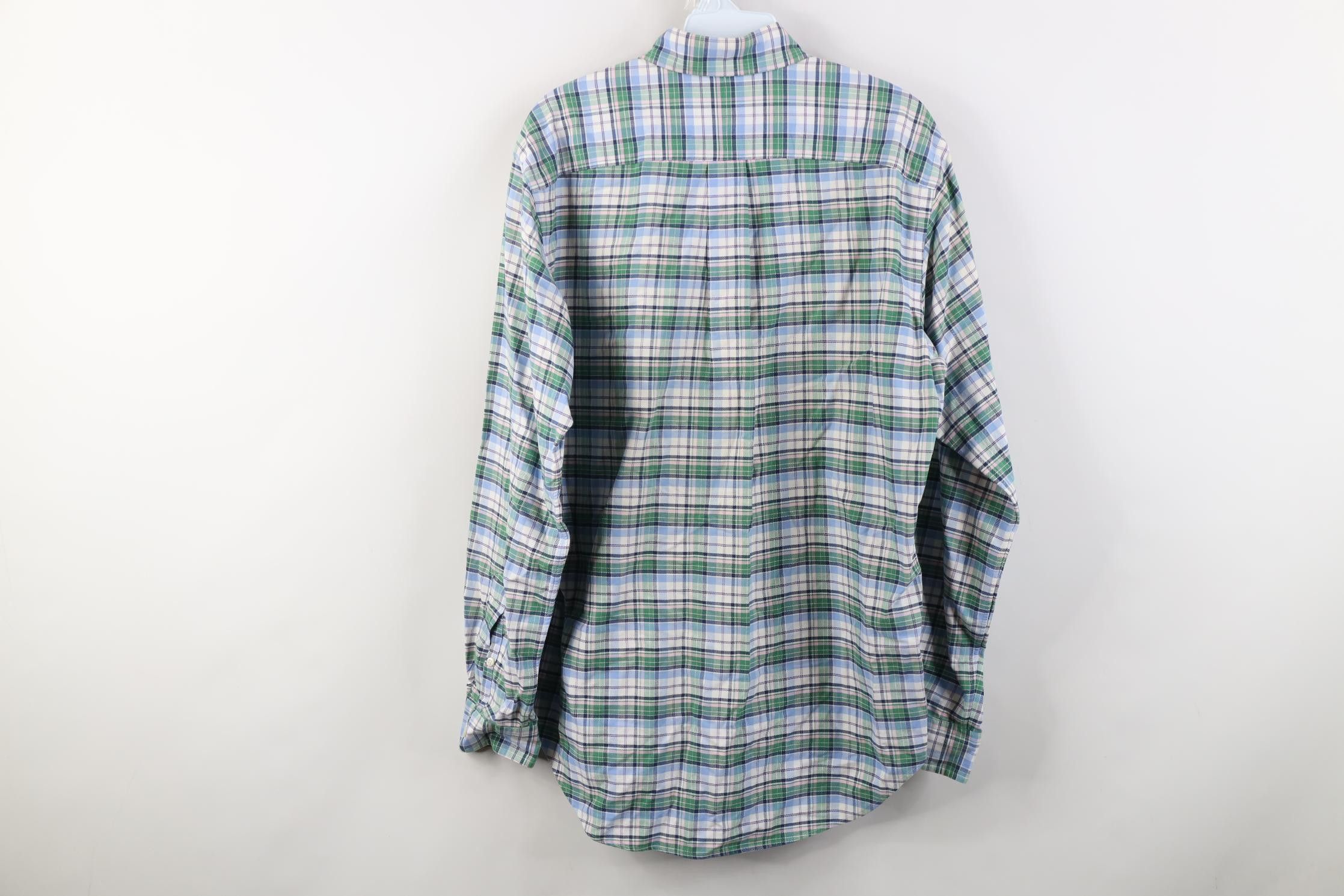 Polo Ralph Lauren Vintage 90s Ralph Lauren Oxford Button Down Shirt Plaid Size US S / EU 44-46 / 1 - 10 Thumbnail