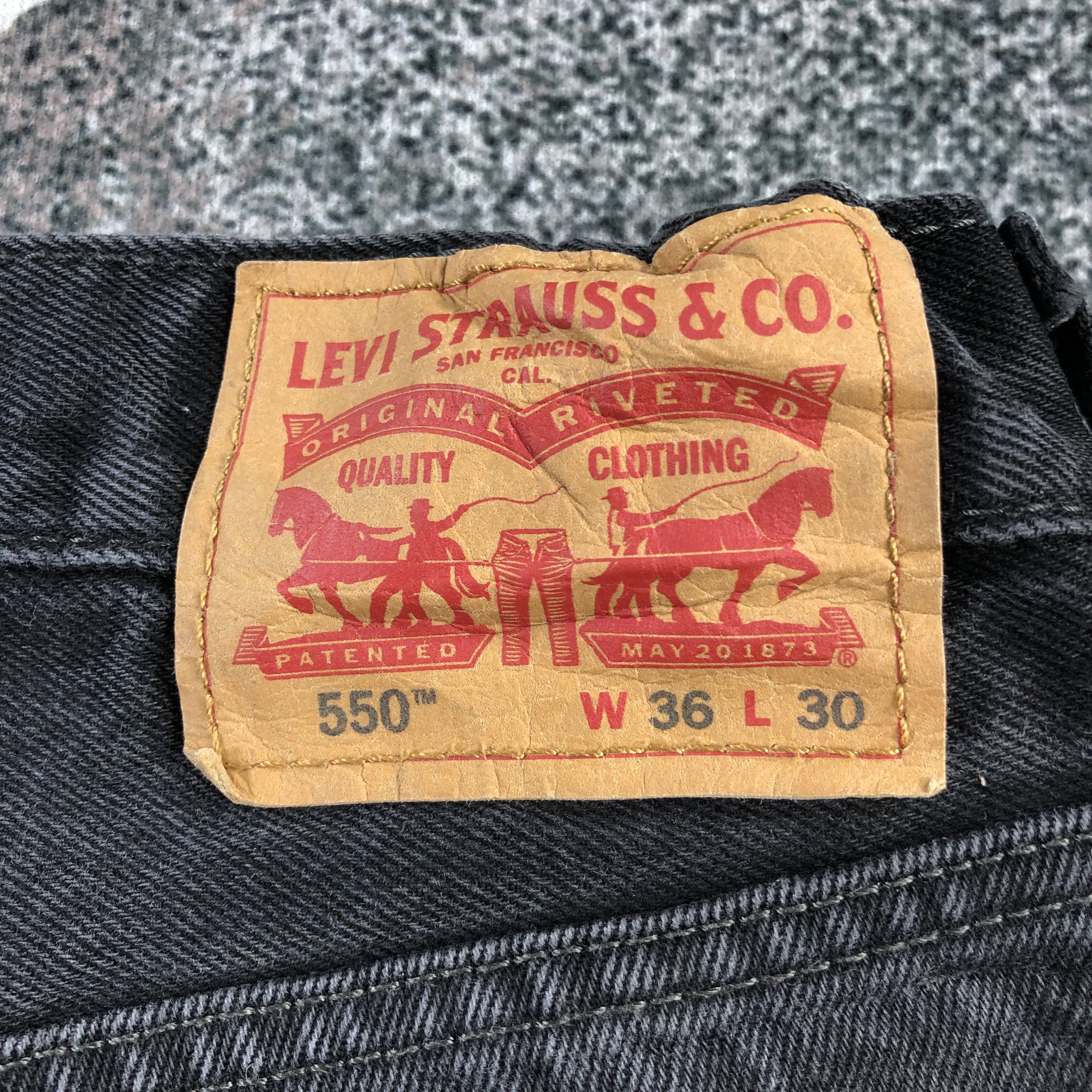 Levi's Vintage Levis 505 Jeans Faded Black Denim KJ1394 Size US 36 / EU 52 - 5 Thumbnail