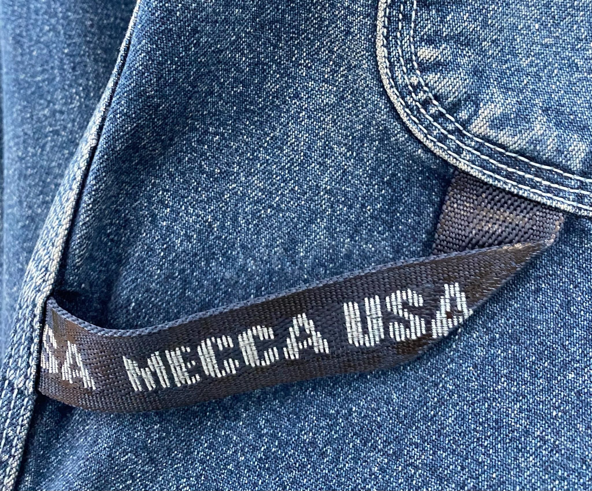 Mecca 90’s Mecca Logo Carpenter Denim Jean Shorts Jorts 41 Size US 41 - 4 Thumbnail