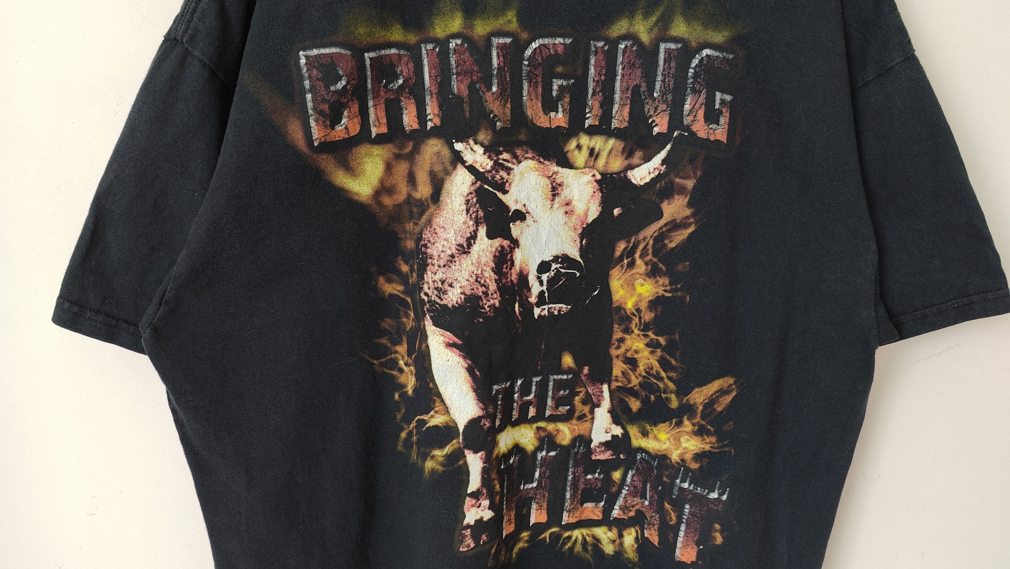 Vintage Bringing the Heat by Professional Bull Riders Vintage Tshirt Size US XL / EU 56 / 4 - 2 Thumbnail
