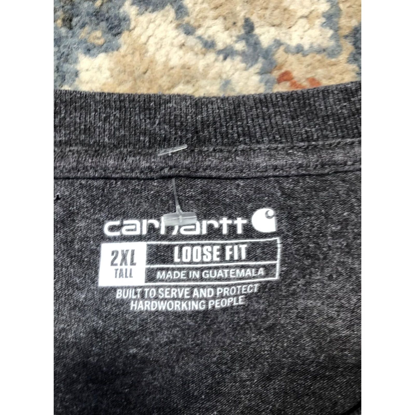 Carhartt Carhartt Shirt Mens 2XLT Gray Long Sleeve Pocket Loose Fit Workwear Tee Size US XXL / EU 58 / 5 - 7 Thumbnail