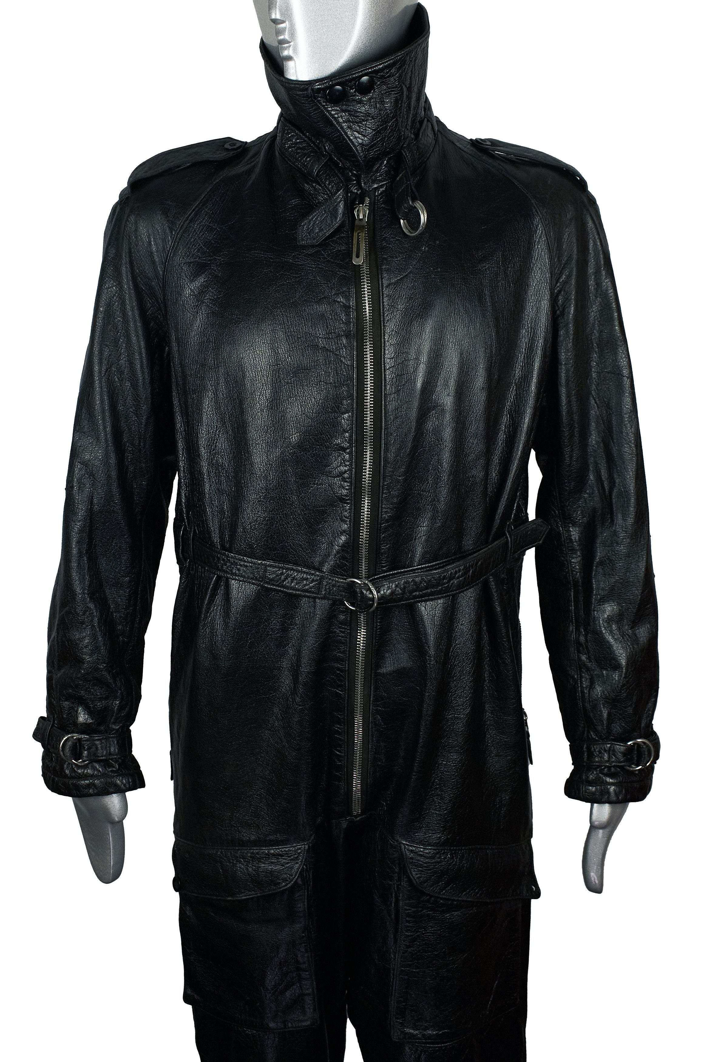 Vintage 1940's Golay Sports leather jumpsuit motorcycle overalls Size US M / EU 48-50 / 2 - 4 Thumbnail