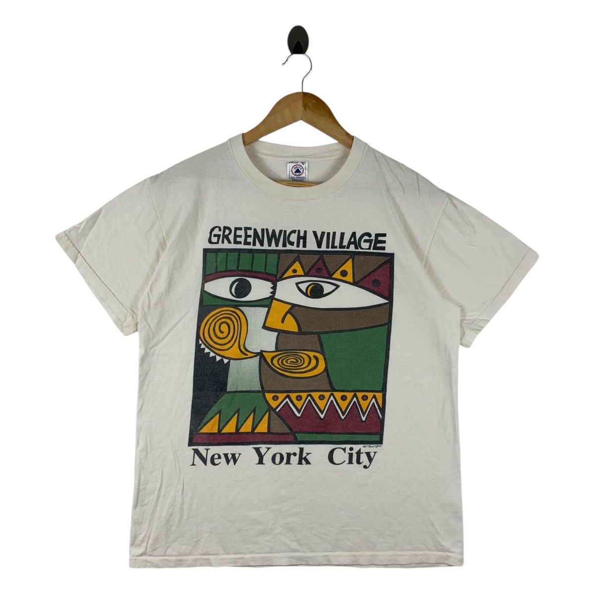 Delta Vintage Greenwich Village New York City Art design 1994 Tees Size US M / EU 48-50 / 2 - 1 Thumbnail