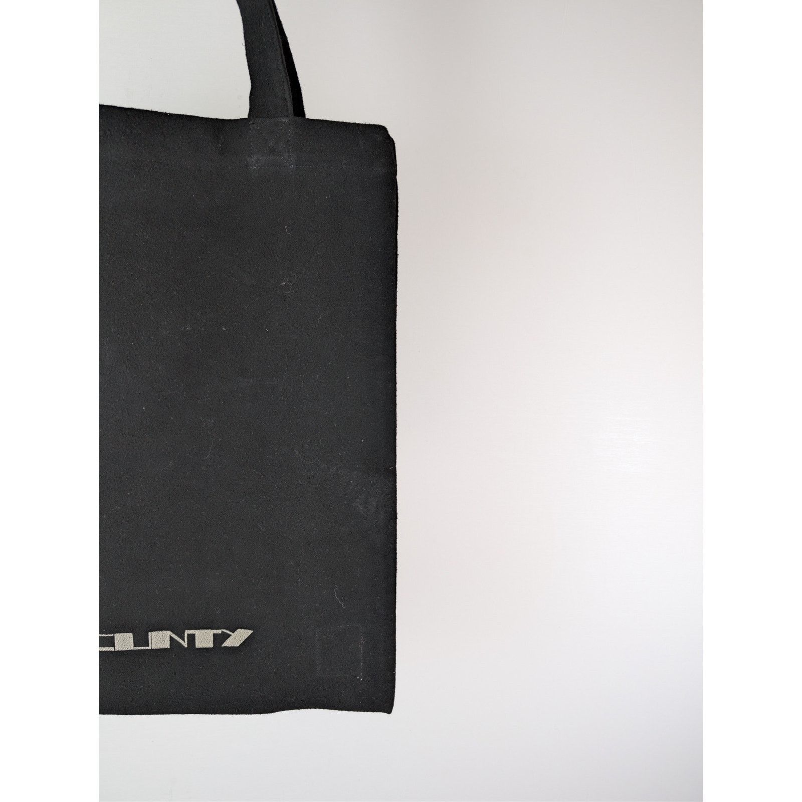 Rick Owens Drkshdw o1rshd1 Size: OS / cotton canvas shopper tote bag in Black Size ONE SIZE - 3 Thumbnail