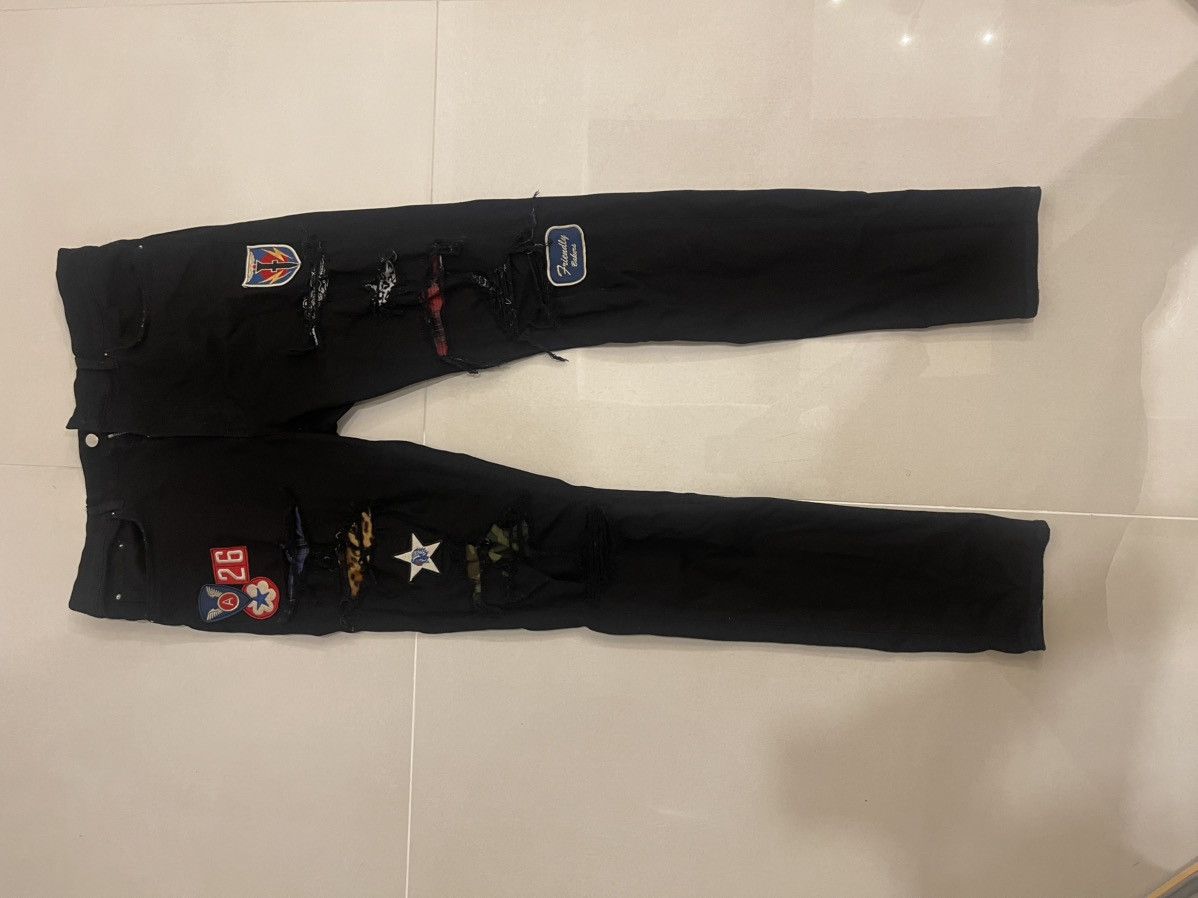 Amiri Amiri black art patch painted jeans Size US 38 / EU 54 - 4 Thumbnail