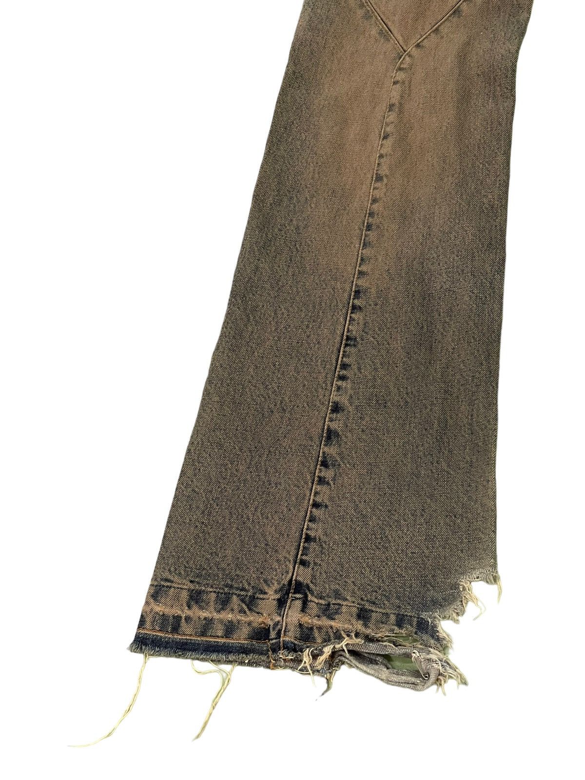 Andrew Mackenzie Flare Jeans Andrew Mckenzie Faded Distress Mud Wash 8🟦2 Size US 30 / EU 46 - 13 Thumbnail