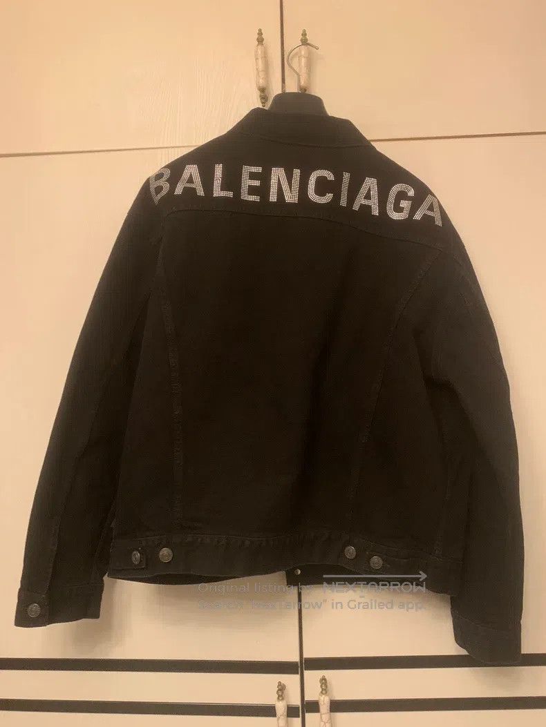 Balenciaga Balenciaga Black Denim Jacket Size XS / US 0-2 / IT 36-38 - 1 Thumbnail