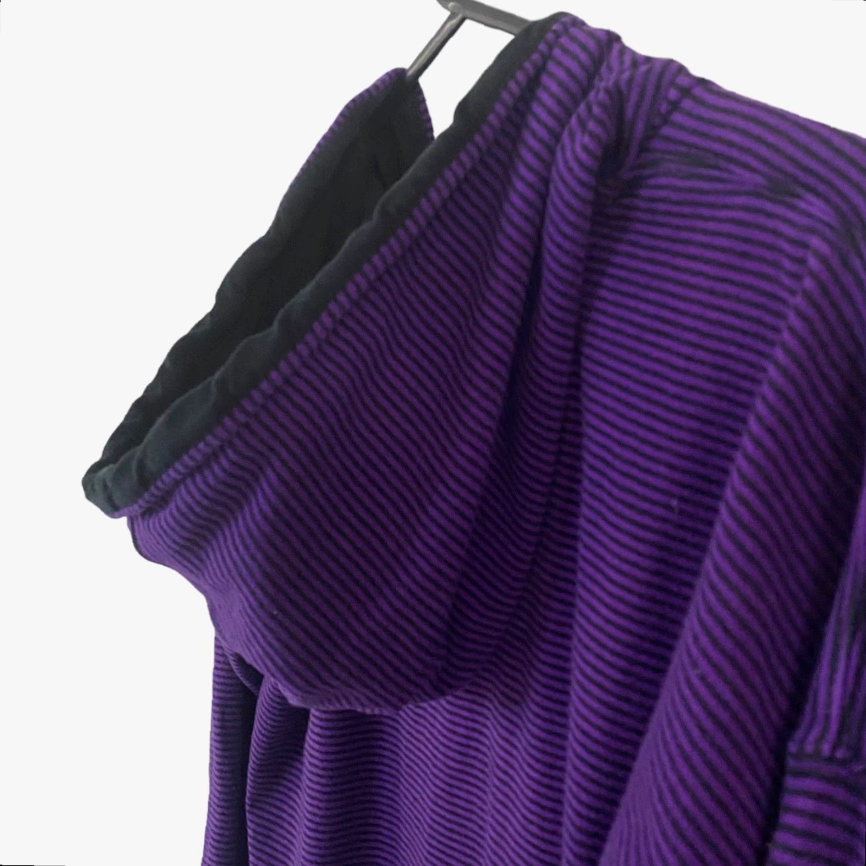 Ralph Lauren Lauren Ralph Lauren Hoodie Womens Medium Purple Striped Long Sleeve Pullover Sweatshirt Size M / US 6-8 / IT 42-44 - 6 Thumbnail