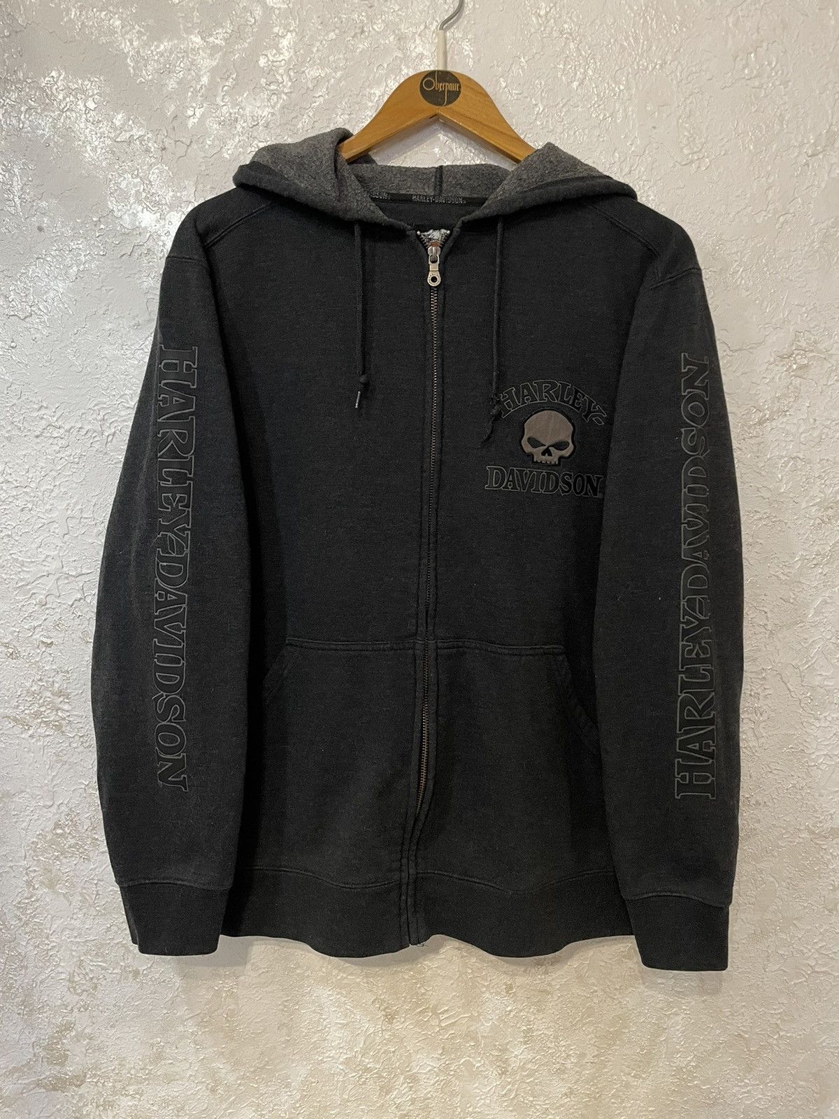 Harley Davidson Harley Davidson Vintage Zip Hoodie Skull Big Logo Size US S / EU 44-46 / 1 - 2 Thumbnail