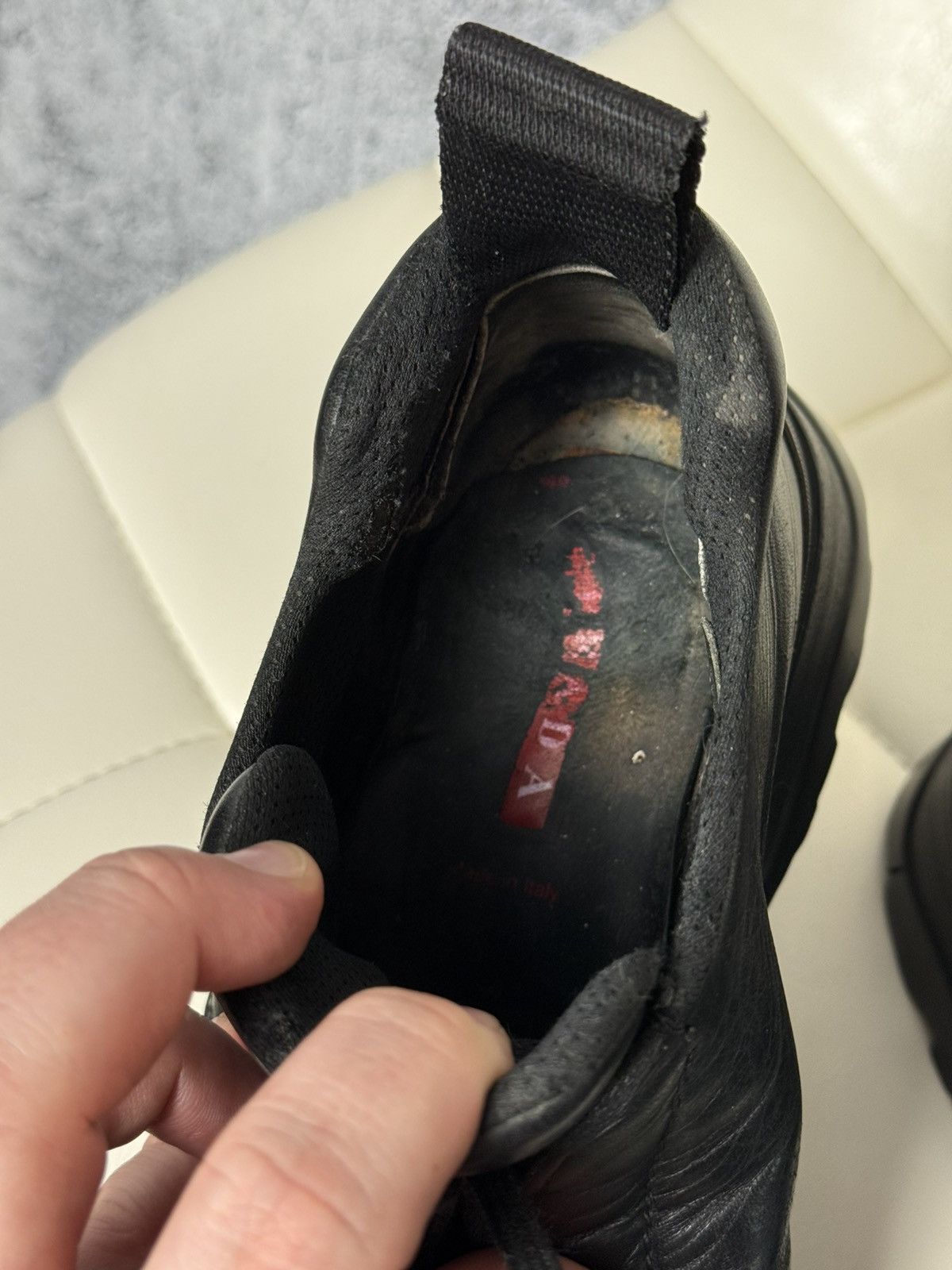 Prada Prada Black Leather Boots Men’s Lug Sole Shoes Made in Italy Size US 9 / EU 42 - 20 Thumbnail