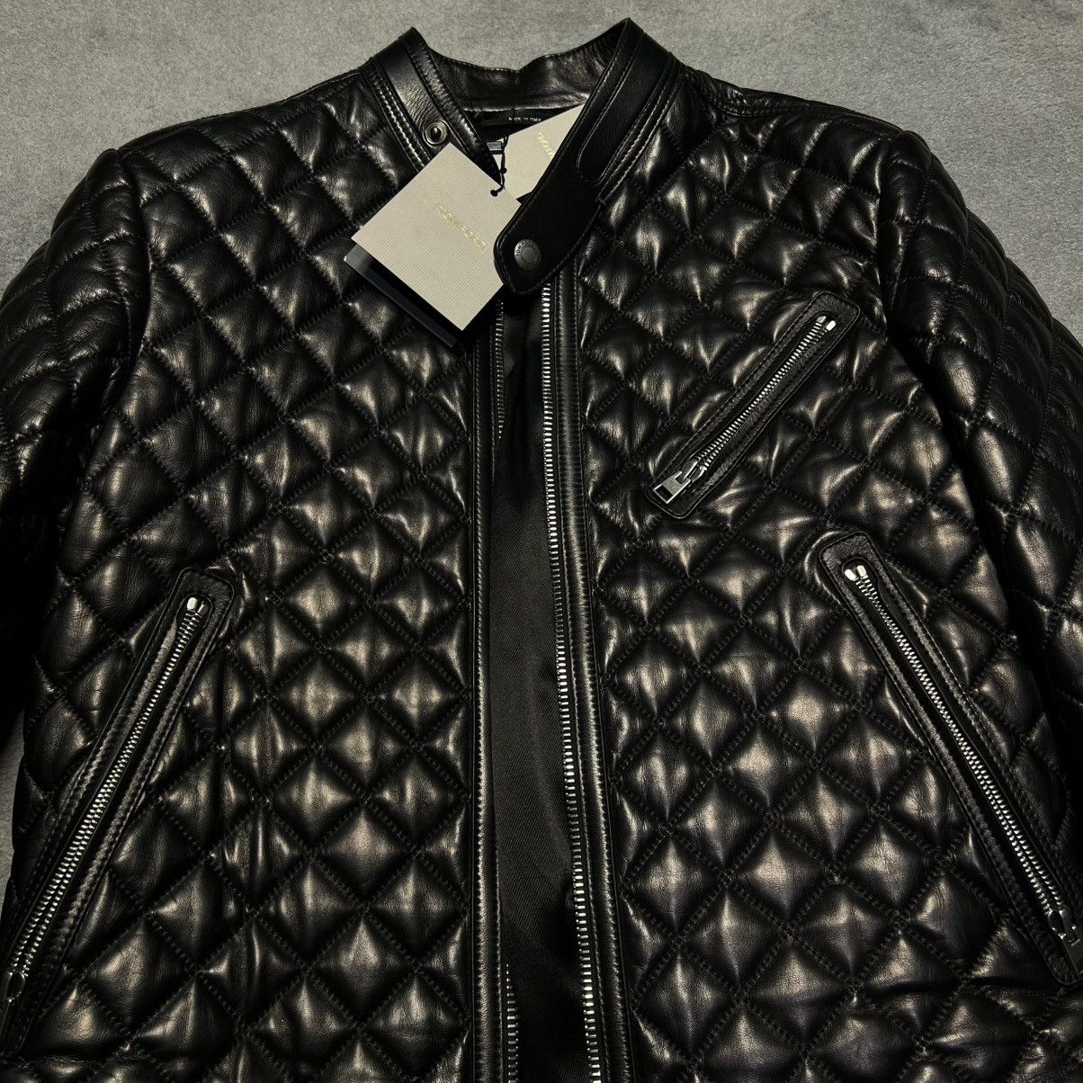 Tom Ford Tom Ford Quilted Leather Jacket in Large Size US L / EU 52-54 / 3 - 3 Thumbnail