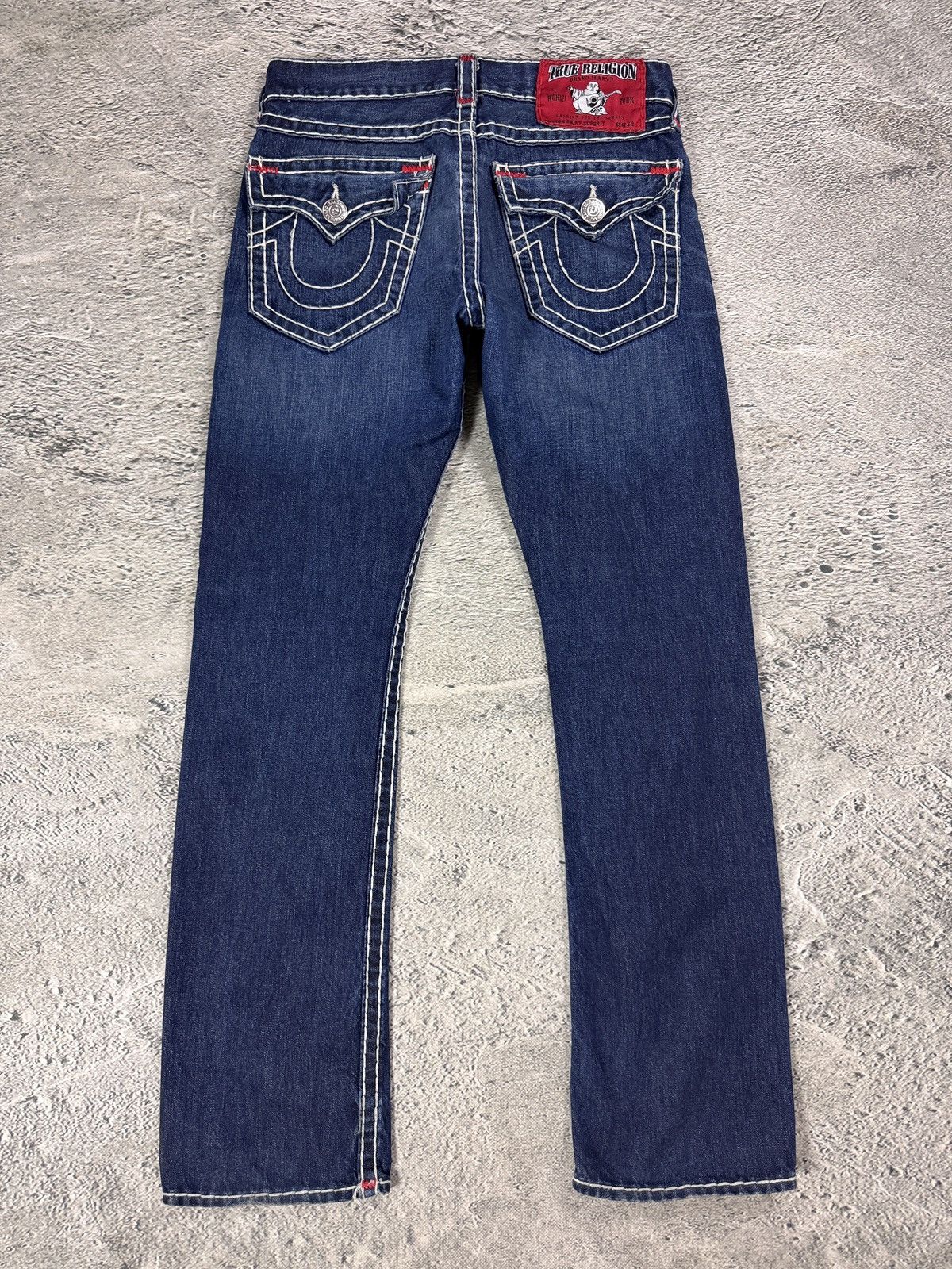 True Religion True Religion blue jeans Red Tab stitching Y2K Ricky Size US 31 - 1 Thumbnail