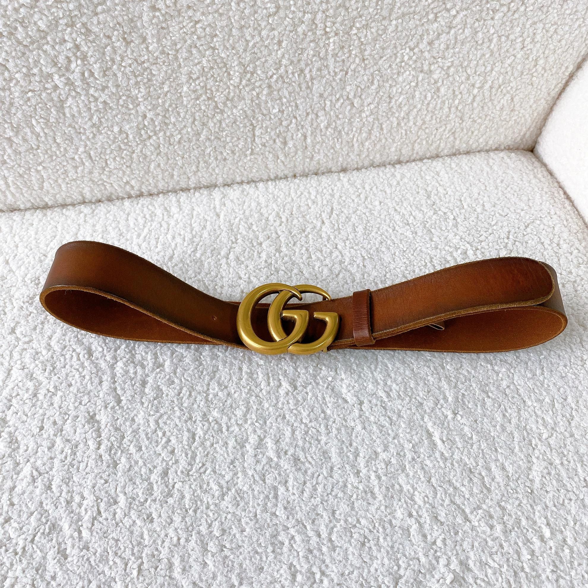 Gucci Gucci Double G Brown Belt 34x85 Size ONE SIZE - 5 Thumbnail