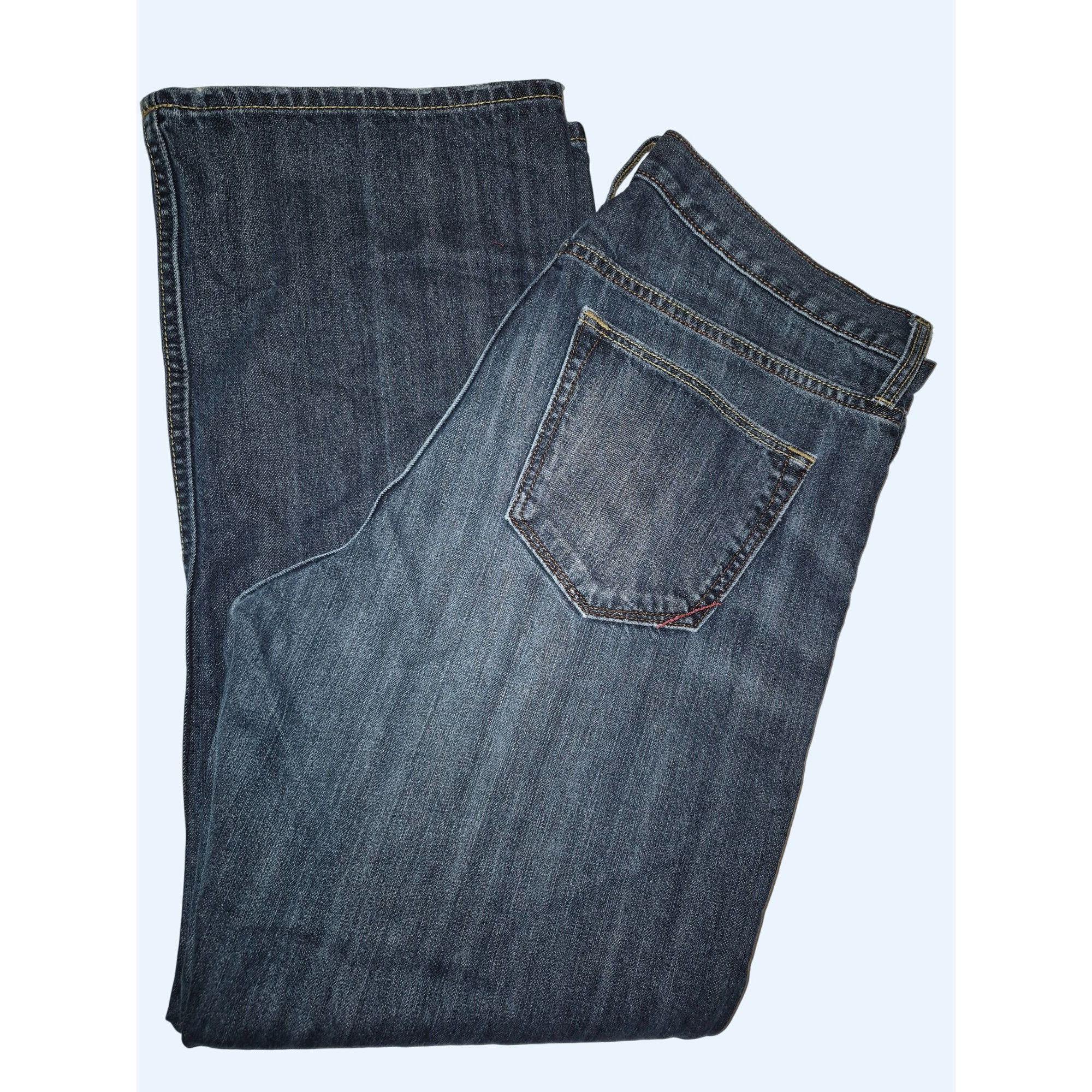 Banana Republic Banana Republic Mens Straight Leg Jeans 35x30 Dark Wash Deni Size US 35 - 1 Thumbnail