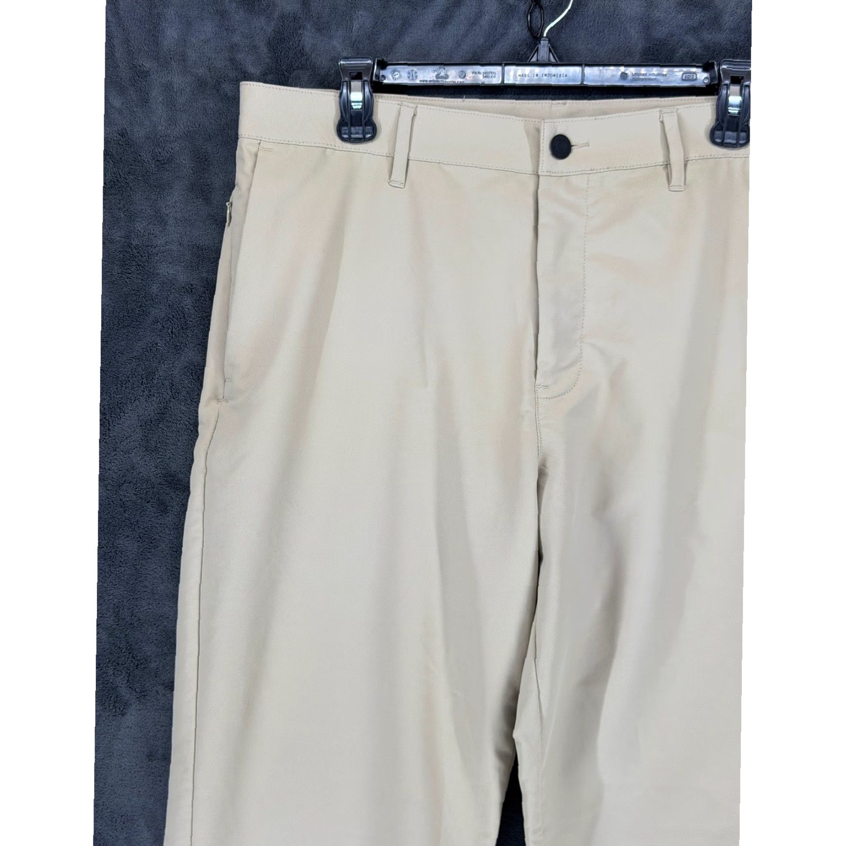 Banana Republic Banana Republic Core Temp Chino Pants Mens Beige 36x32 Slim Flat Front Polyester Button Zip 4-Pocket Casual Business Travel Size US 36 / EU 52 - 3 Thumbnail