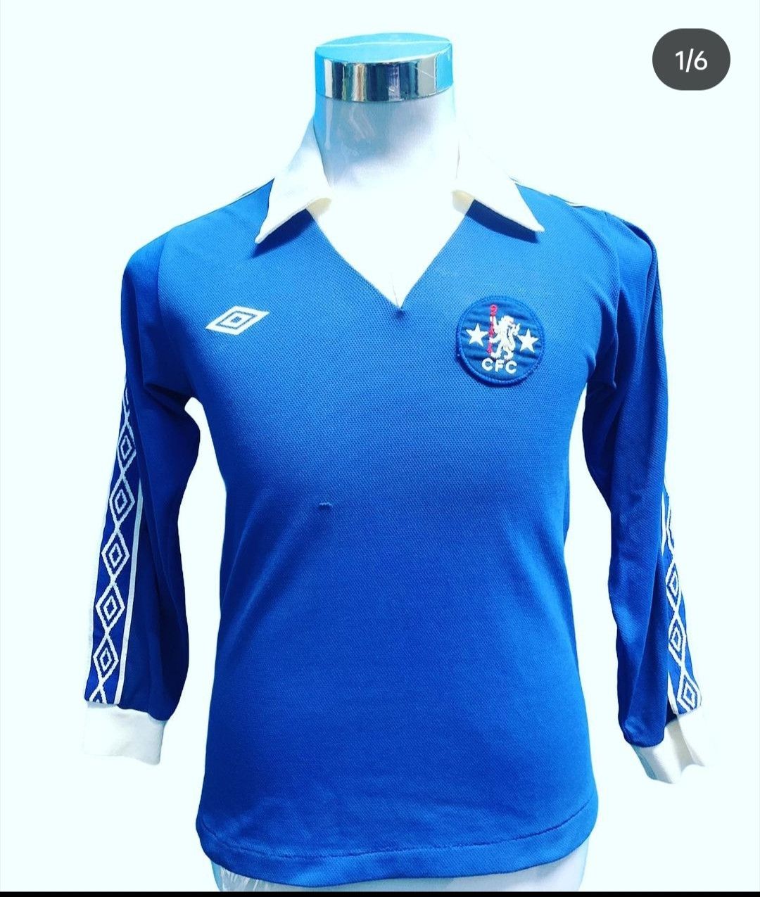 Chelsea Soccer JERSEY CHELSEA FOOTBALL CLUB 70s Size US S / EU 44-46 / 1 - 1 Thumbnail