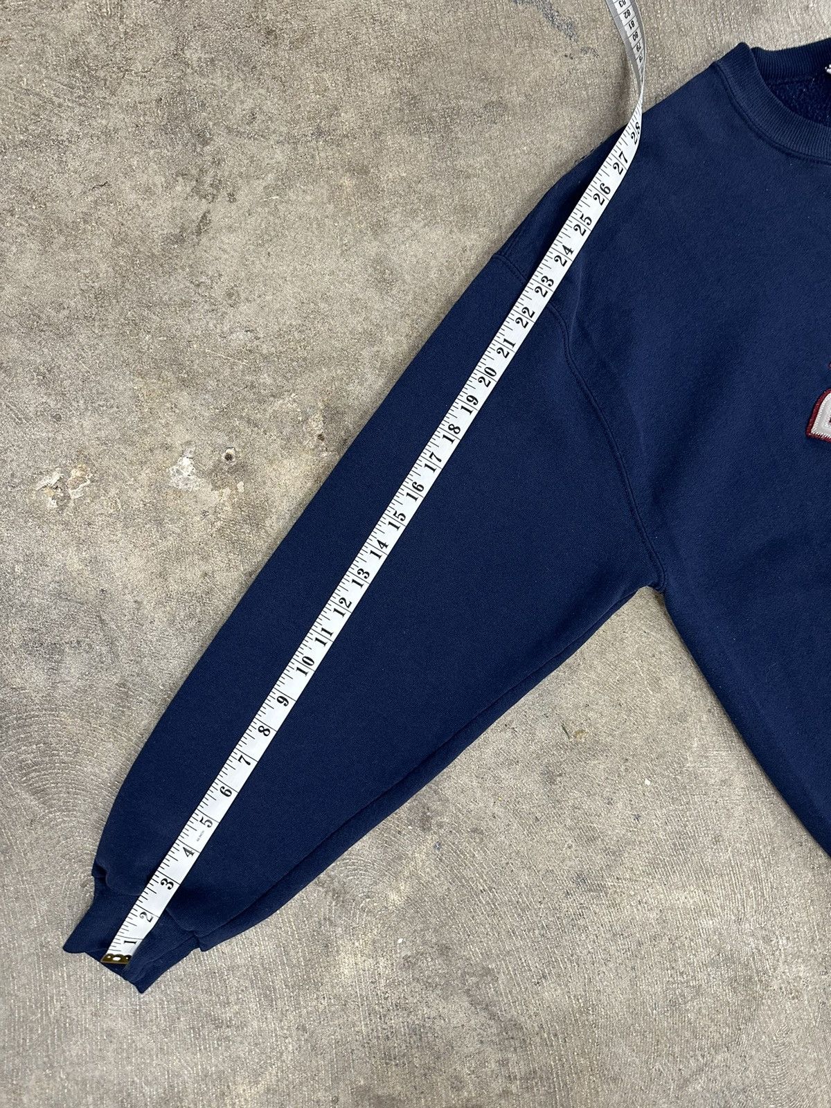 Russell Athletic × Vintage Vintage 90s Russell Athletic Navy Blue Sweatshirt Size US XL / EU 56 / 4 - 12 Thumbnail