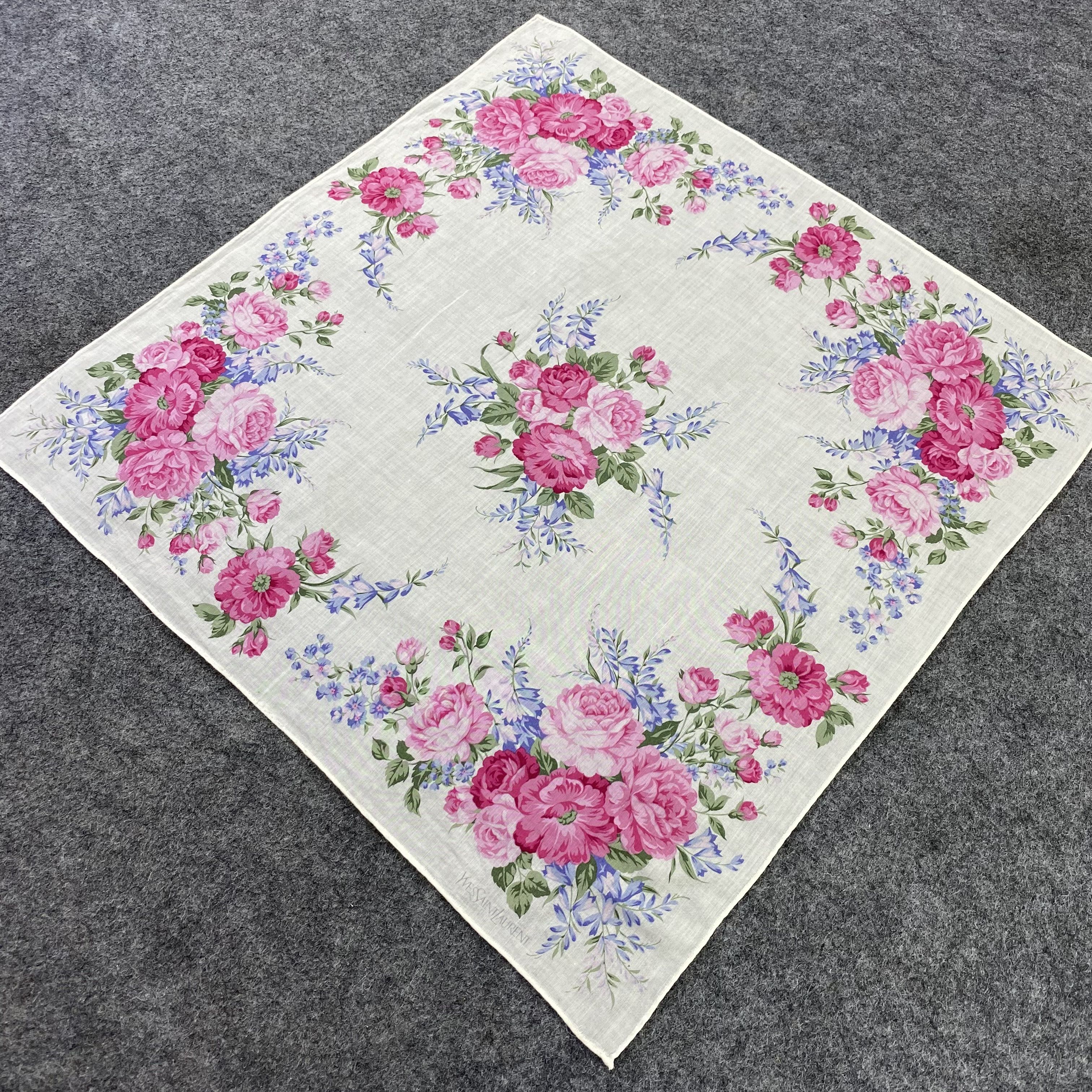 Vintage × Yves Saint Laurent Yves Saint Laurent Handkerchief / Bandana / Neckerchief-B524 Size ONE SIZE - 4 Thumbnail