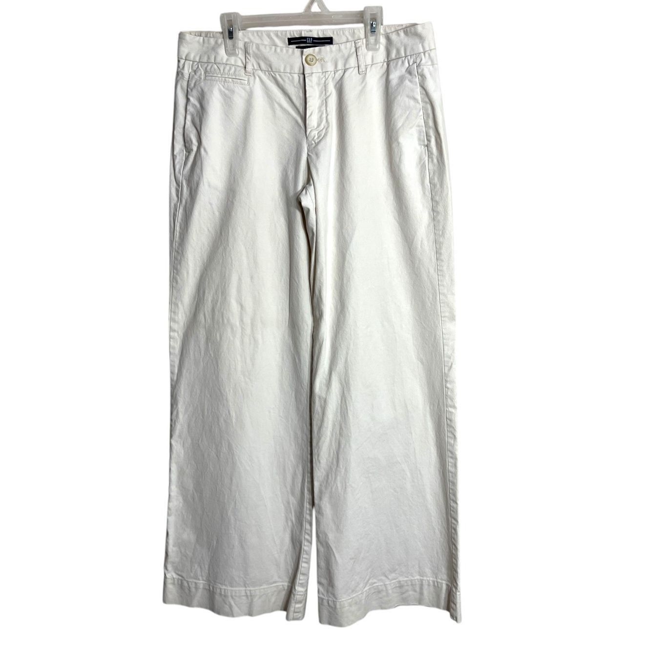 Gap Gap Y2K Wide Leg Mid Rise Trousers Pants Size 6 Size 28" / US 6 / IT 42 - 2 Thumbnail
