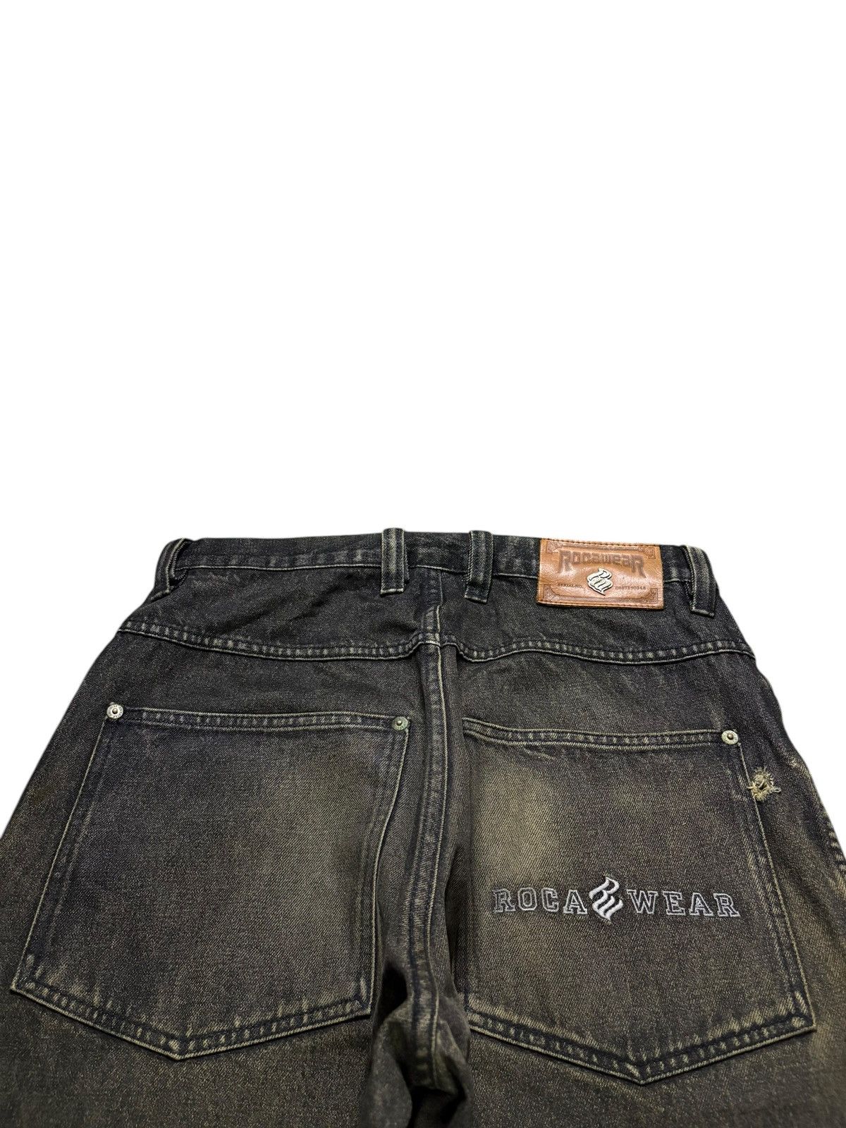 Rocawear Vintage Rocawear Rusty Wash Distressed Baggy Jeans Size US 32 / EU 48 - 8 Thumbnail