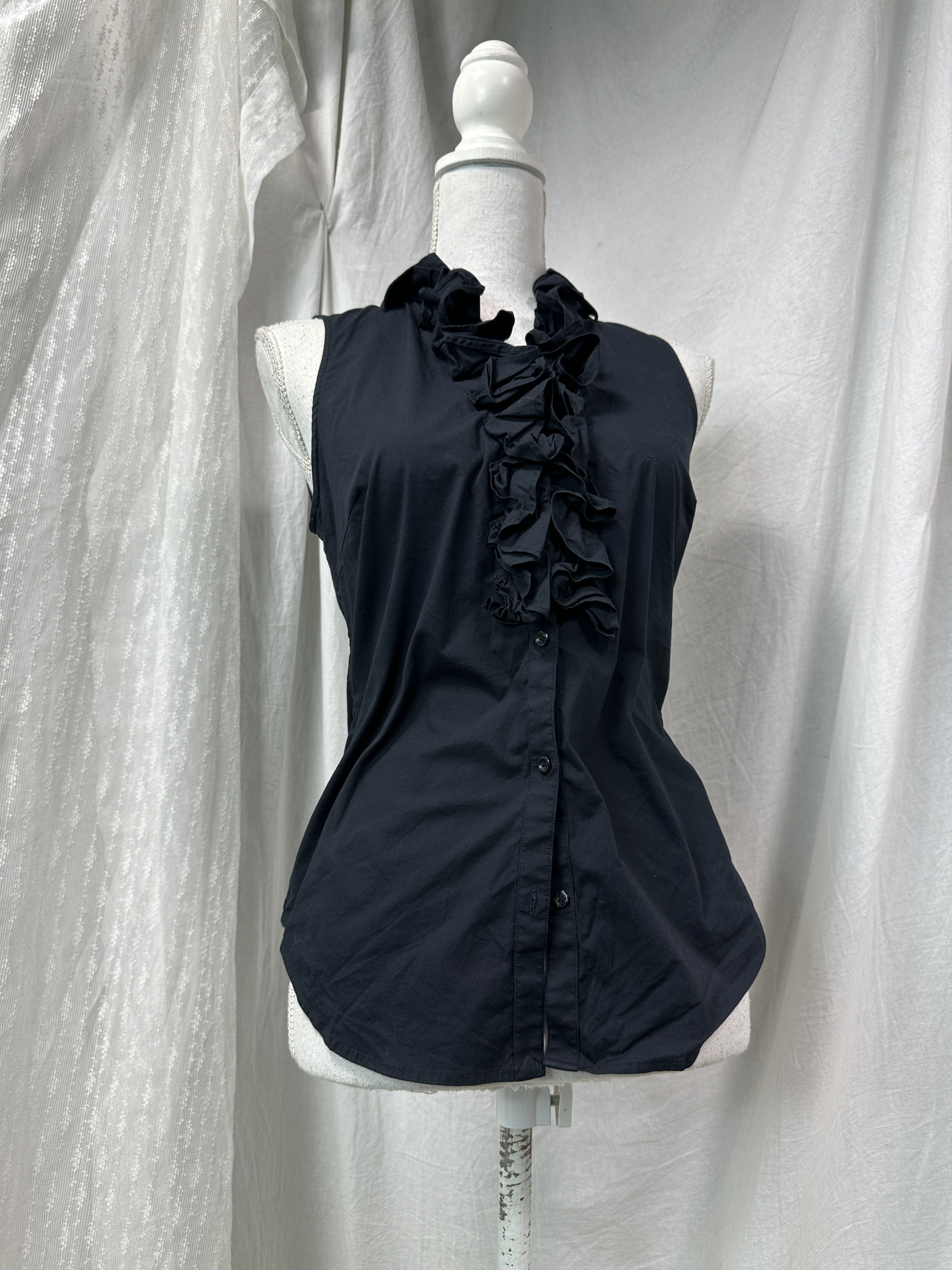 Ralph Lauren Vintage Avant Garde Old Money Ruffled Ralph Lauren Shirt Y2K Size XS / US 0-2 / IT 36-38 - 1 Thumbnail