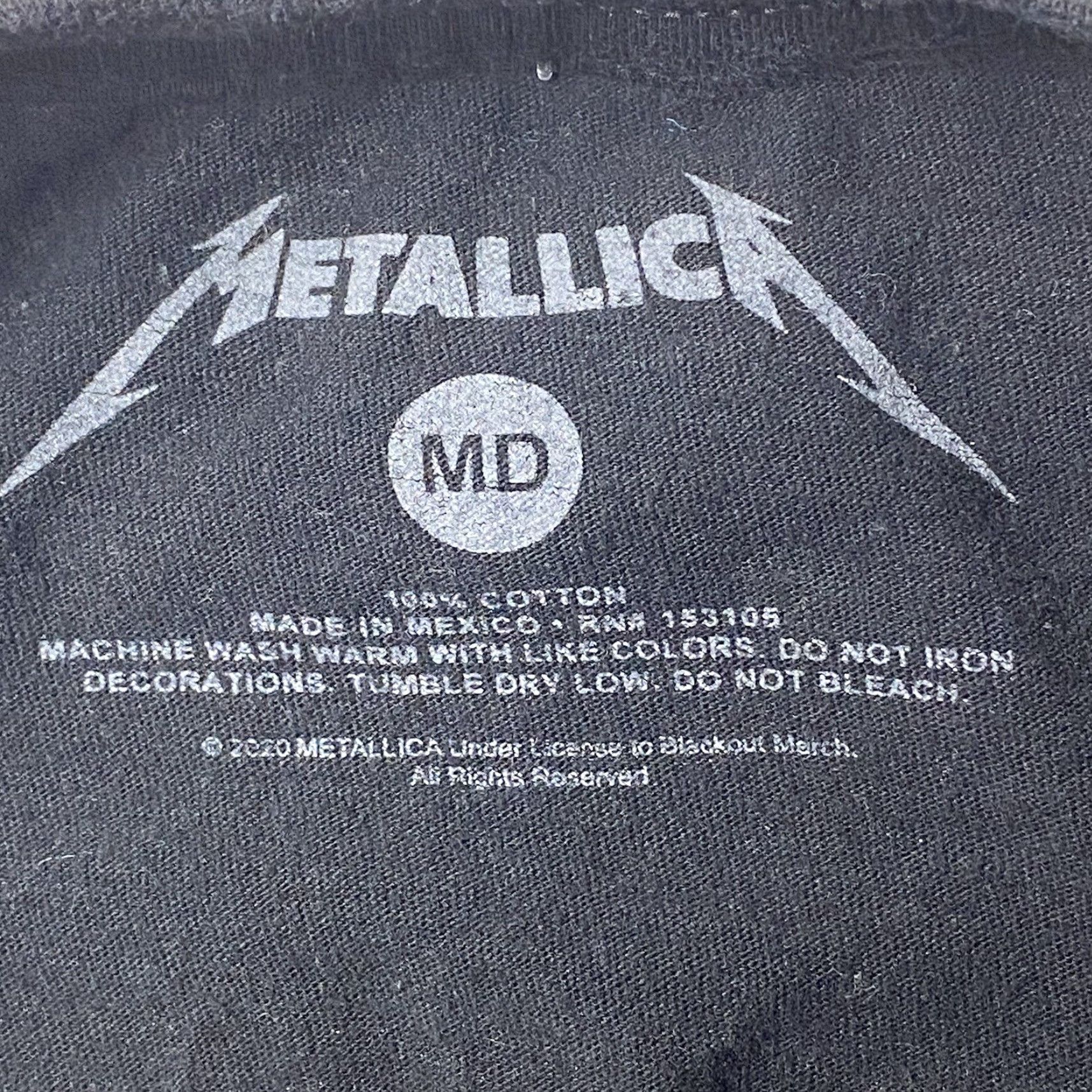 Doublet METALLICA T-Shirt Short Sleeve Crew Neck Black Unisex Adults Double Sided M, Band Shirt, 2000s, Mens/Womens (adjusted for original constraints) Size US M / EU 48-50 / 2 - 5 Thumbnail